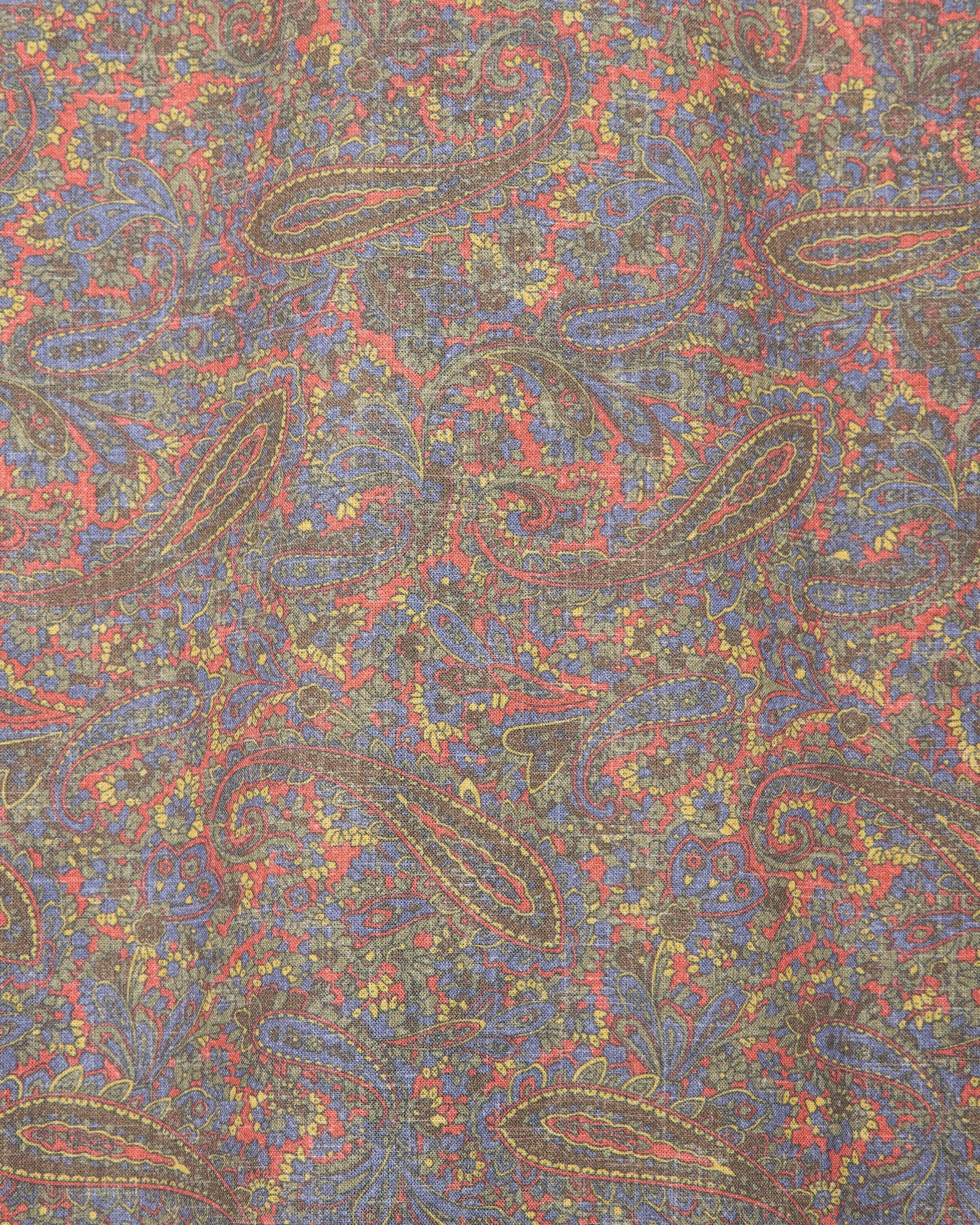 ORGANIC COTTON CLOTH OFFICER SHIRT, Paisley