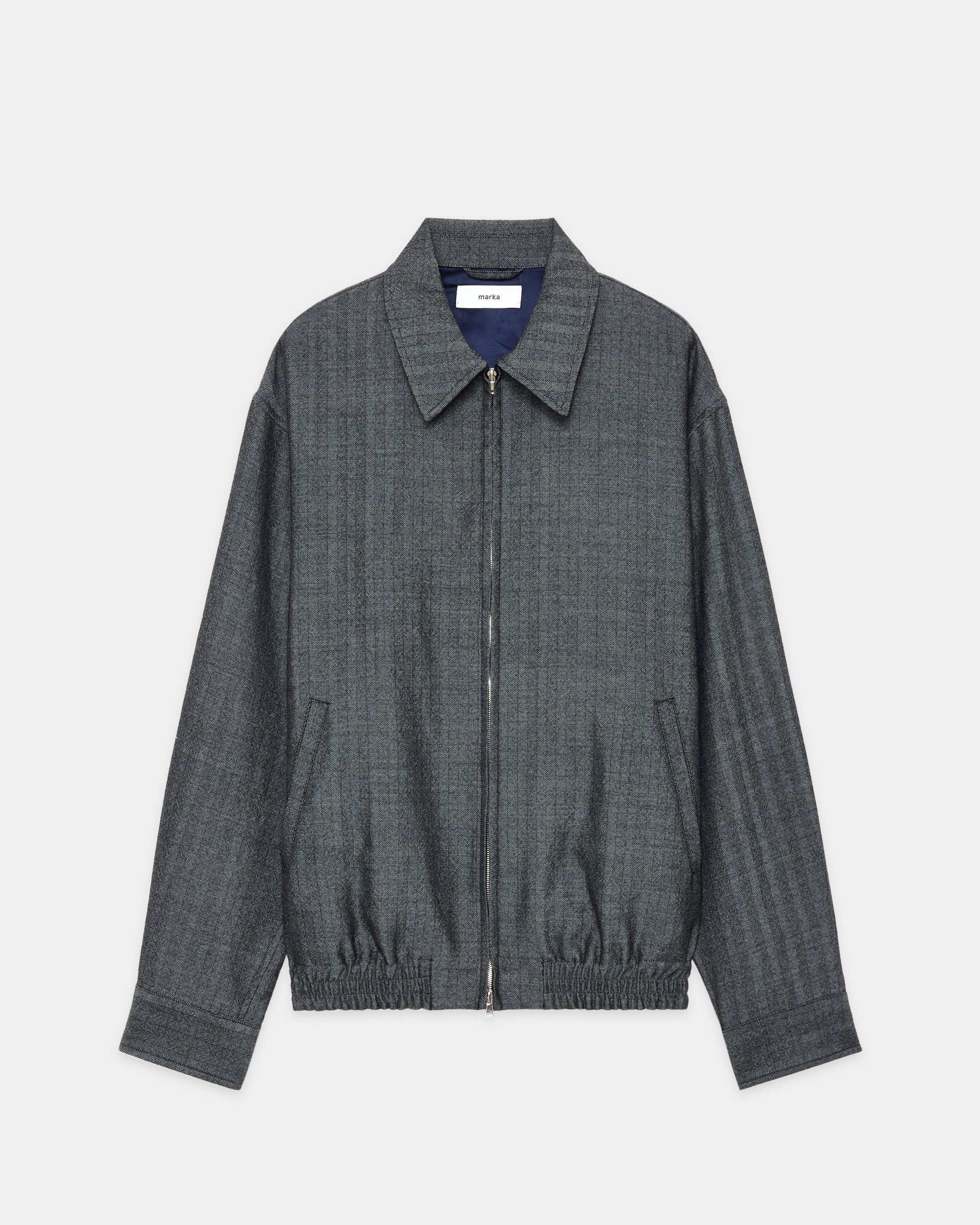 ウールサージ ワッシャータンブラー / スポーツジャケット, Herringbone