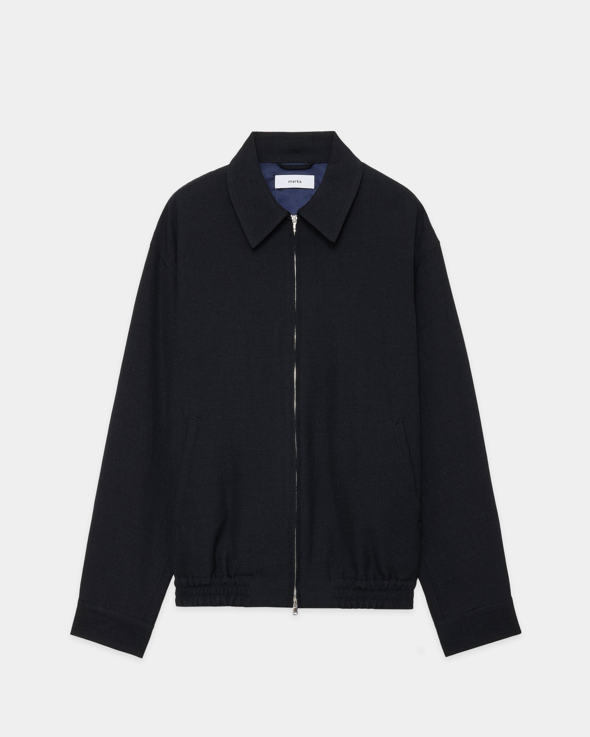 ウールサージ ワッシャータンブラー / スポーツジャケット, Chambray Black