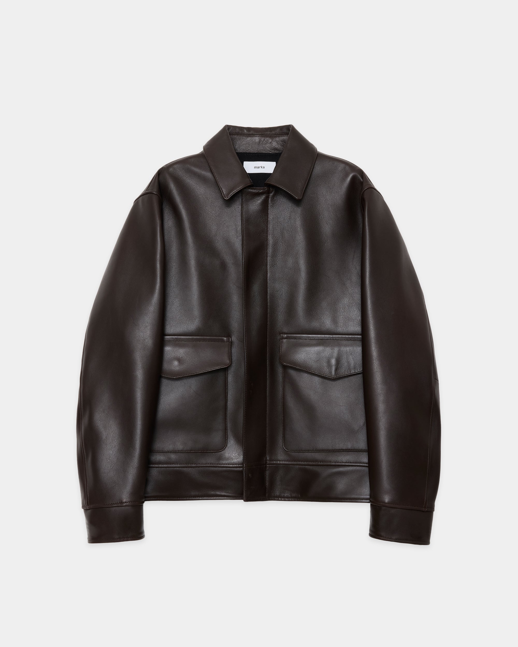 シープレザー / レザーフライトジャケット, Brown