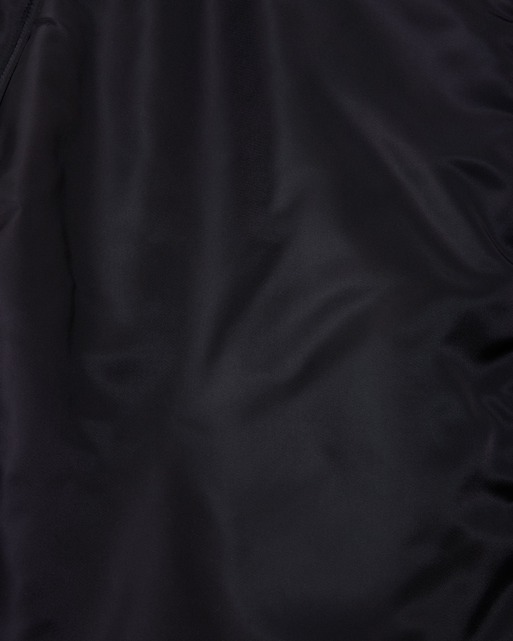 Nylon Twill Nylon Knee Tuck Pants, Black