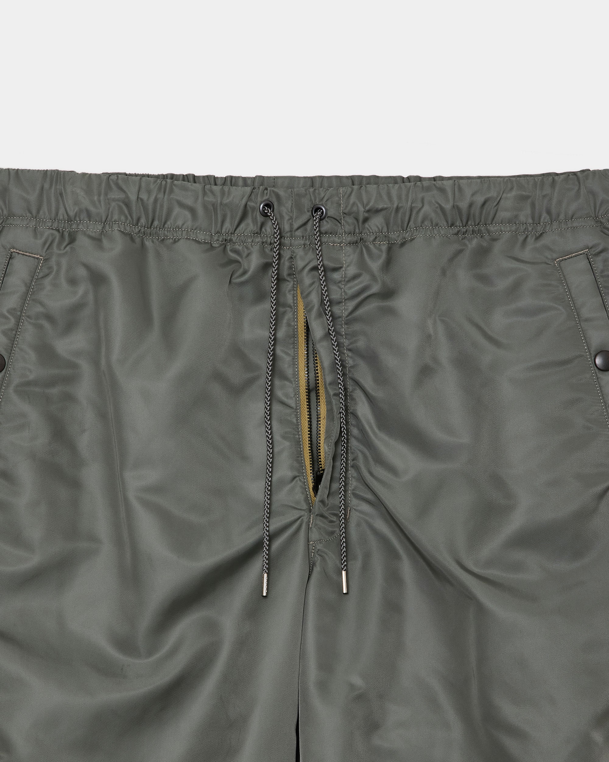 Nylon Twill Nylon Knee Tuck Pants, Sage Green