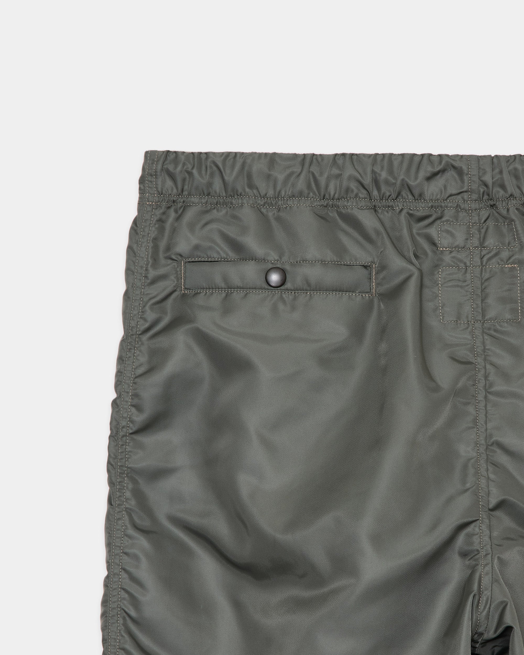 Nylon Twill Nylon Knee Tuck Pants, Sage Green