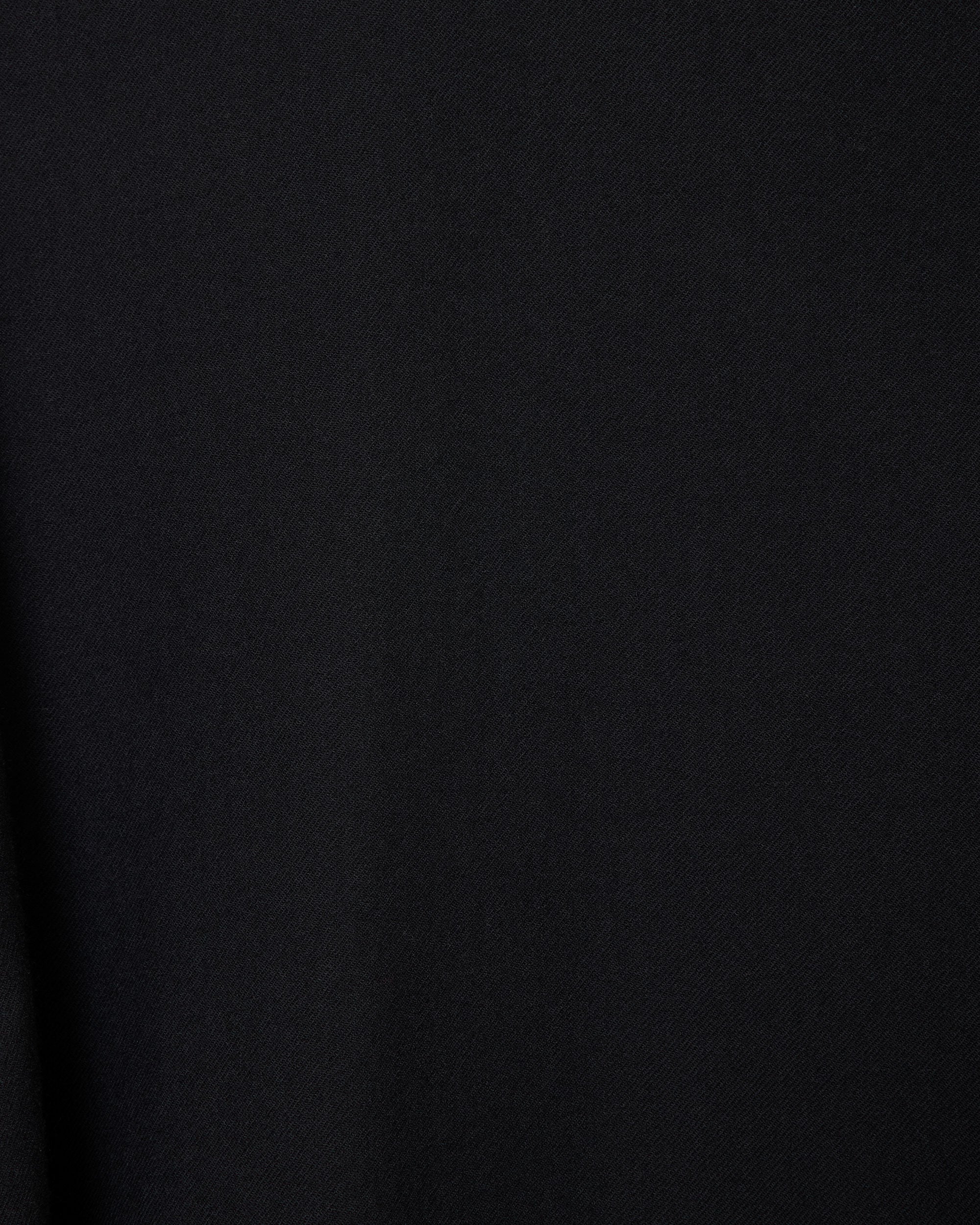 Super 140S 2/96 Wool Viyella Regular Collar Shirt, Dark Navy