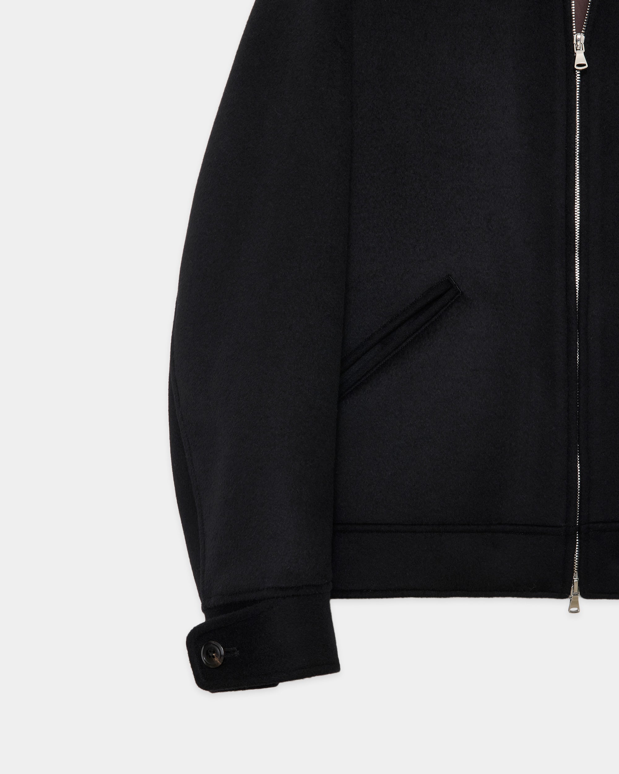 ウールシルクカシミヤビーバー / スポーツジャケット, Black