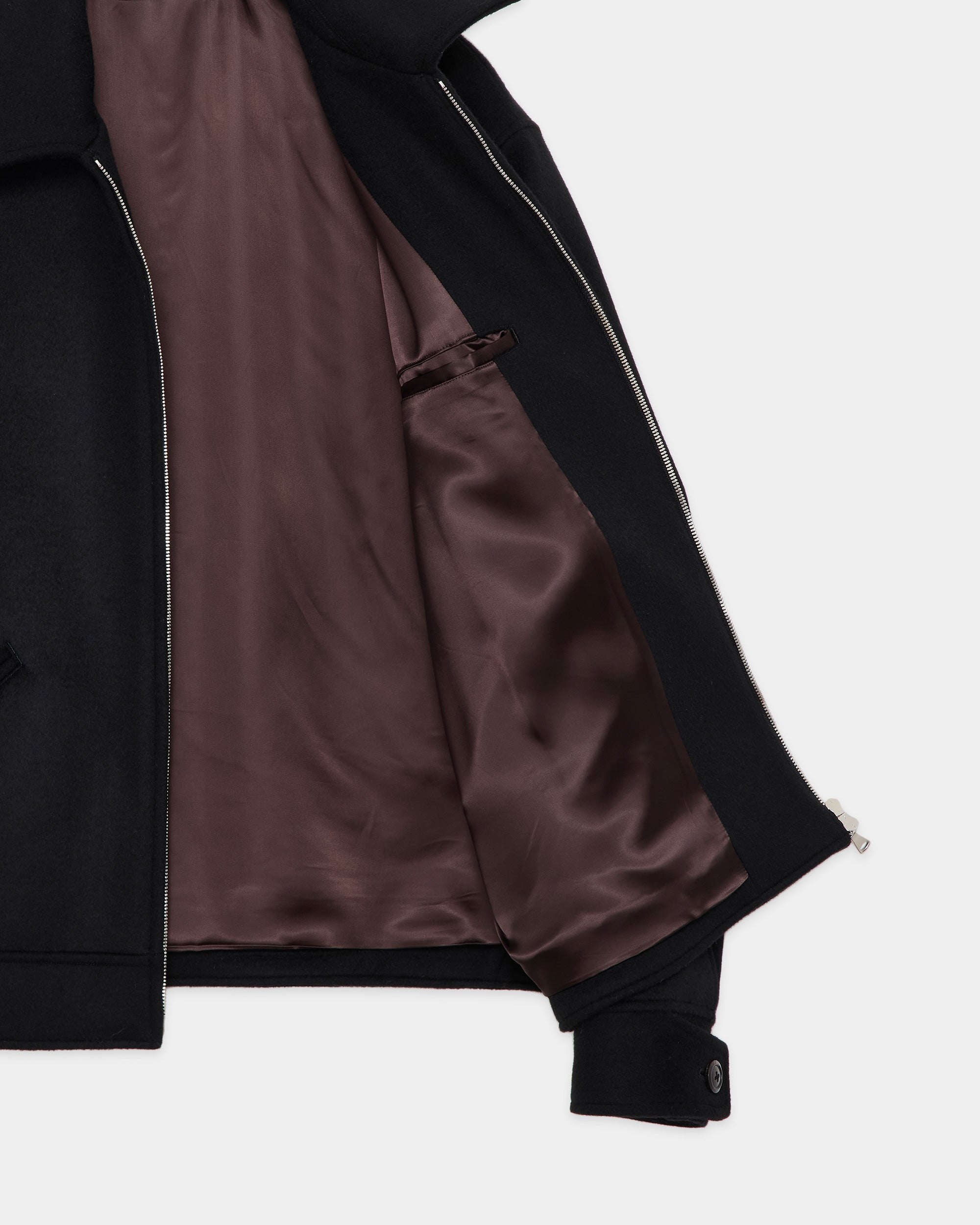 ウールシルクカシミヤビーバー / スポーツジャケット, Black