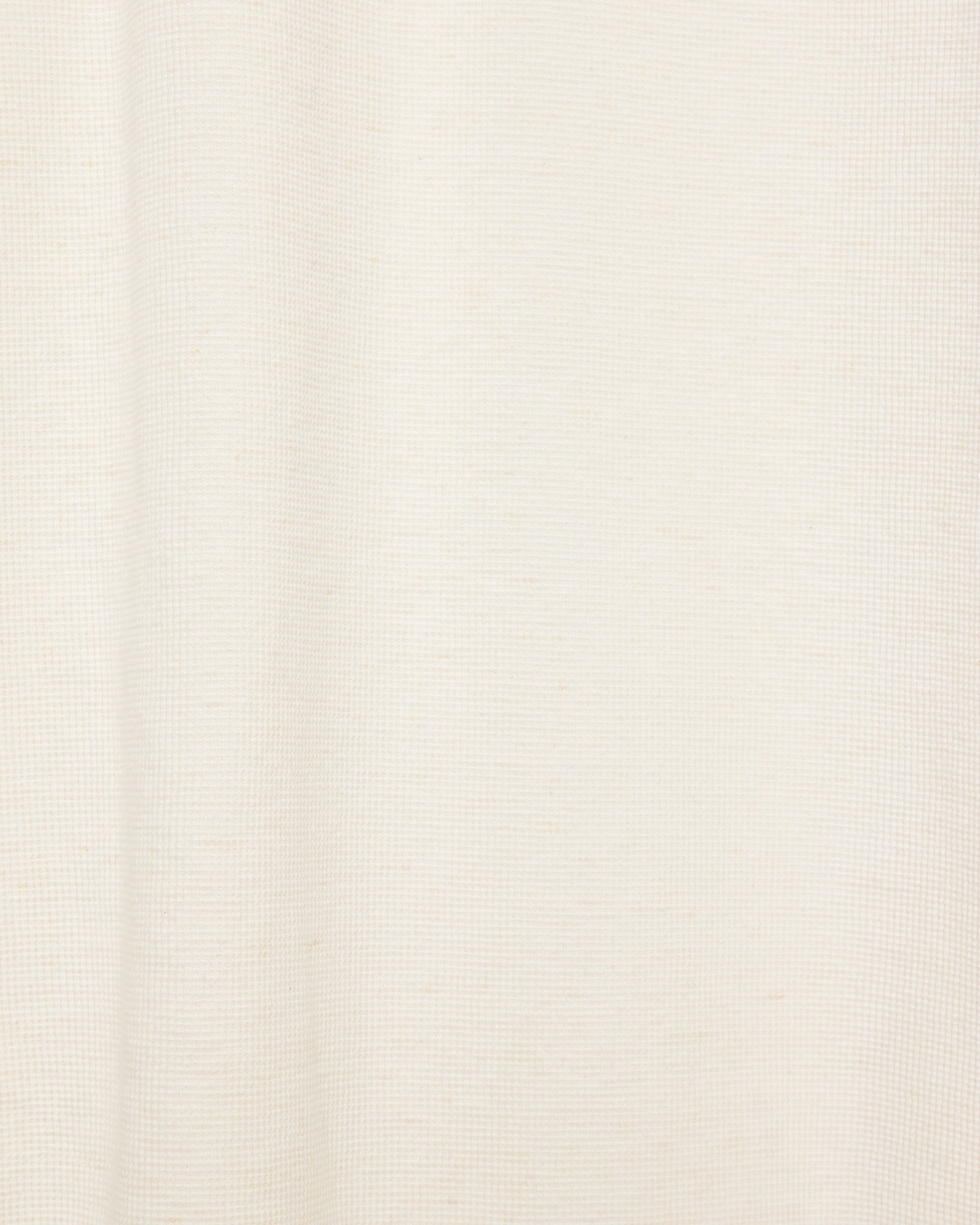 オーガニックコットンヘンプメッシュニット / クルーネックL/S Tee, White