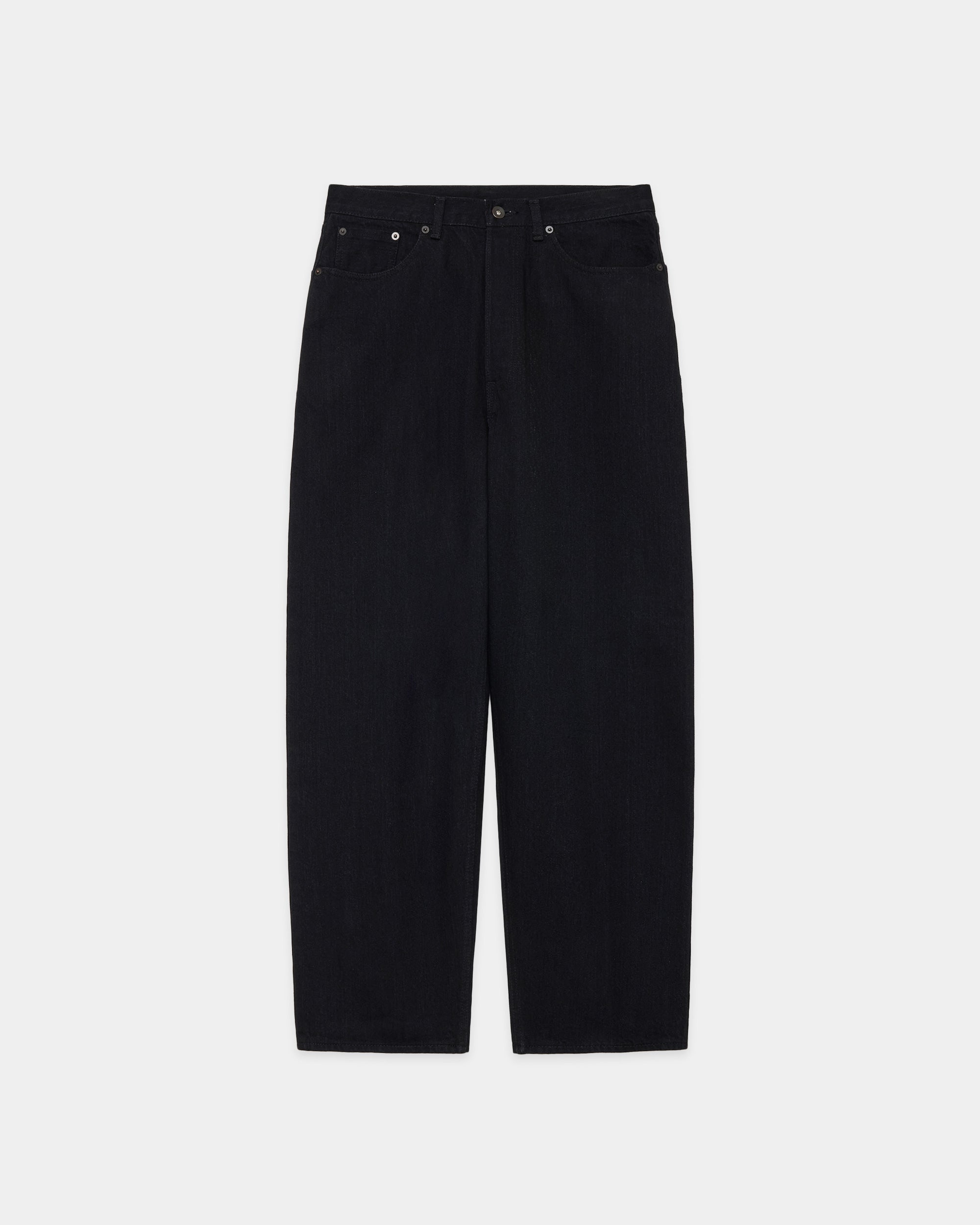 【PARKING別注】 オーガニックコットン 13.5oz セルビッチデニム / コクーンフィットジーンズ, Black