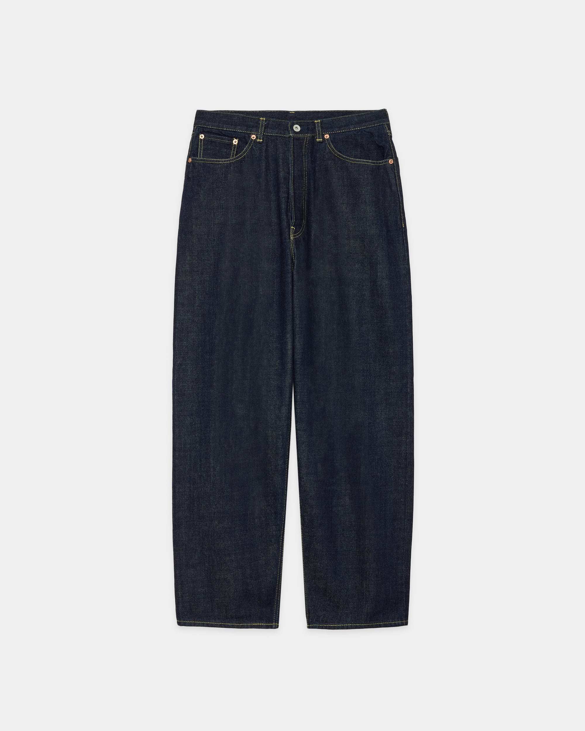 【PARKING別注】 オーガニックコットン 13.5oz セルビッチデニム / コクーンフィットジーンズ, Indigo