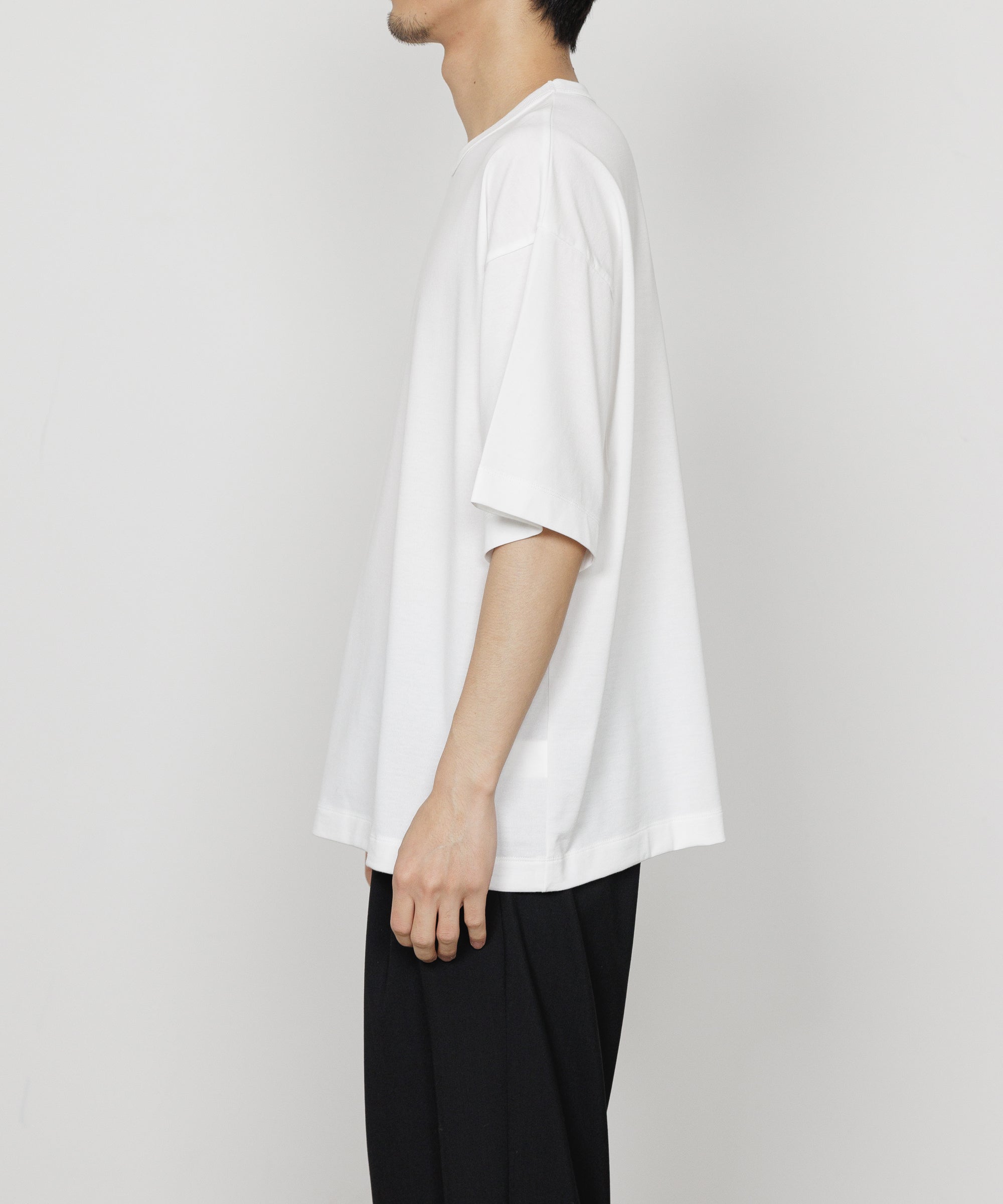 PERUVIAN PIMA ORGANIC COTTON KNIT COMFORT FIT Tee, White