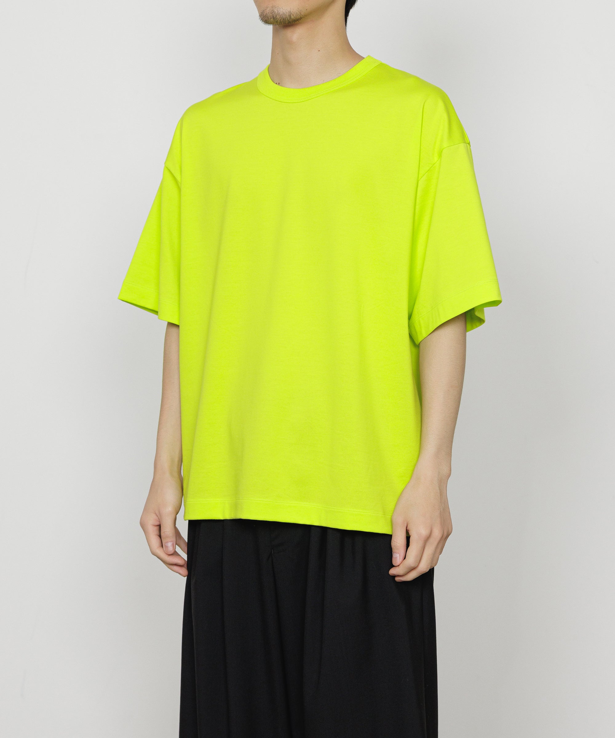 PERUVIAN PIMA ORGANIC COTTON KNIT COMFORT FIT Tee, Lime