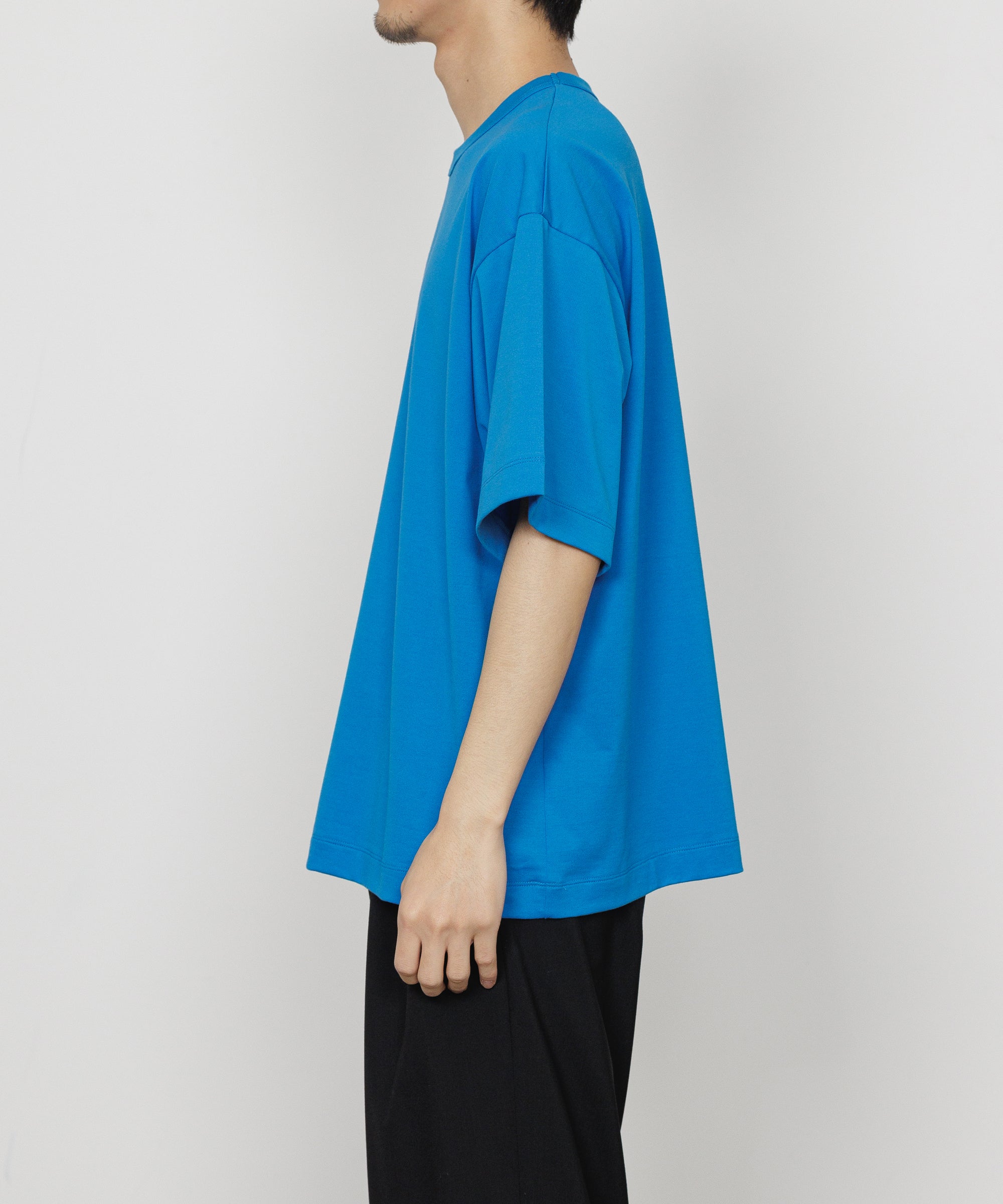 PERUVIAN PIMA ORGANIC COTTON KNIT COMFORT FIT Tee, Blue