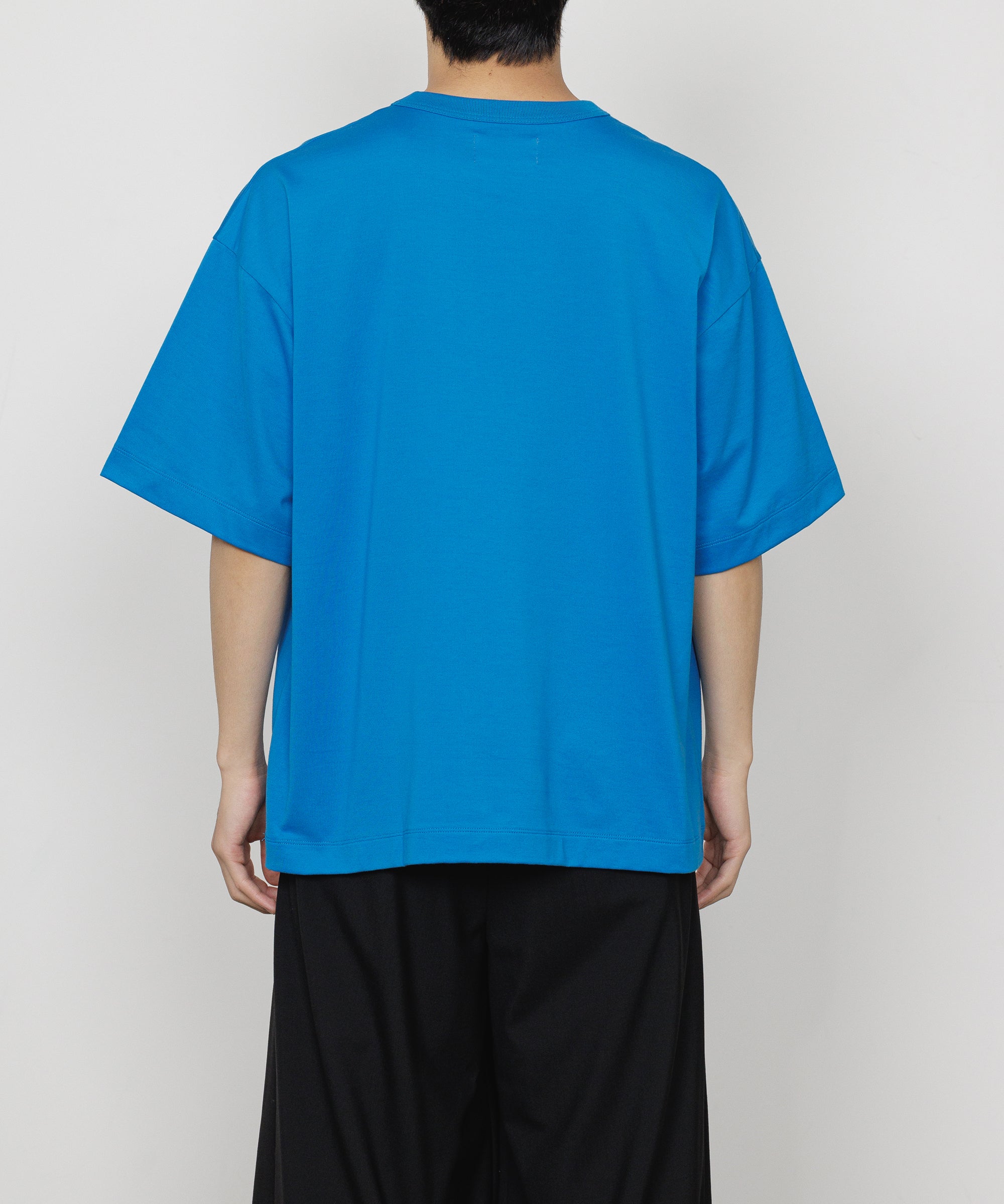 PERUVIAN PIMA ORGANIC COTTON KNIT COMFORT FIT Tee, Blue