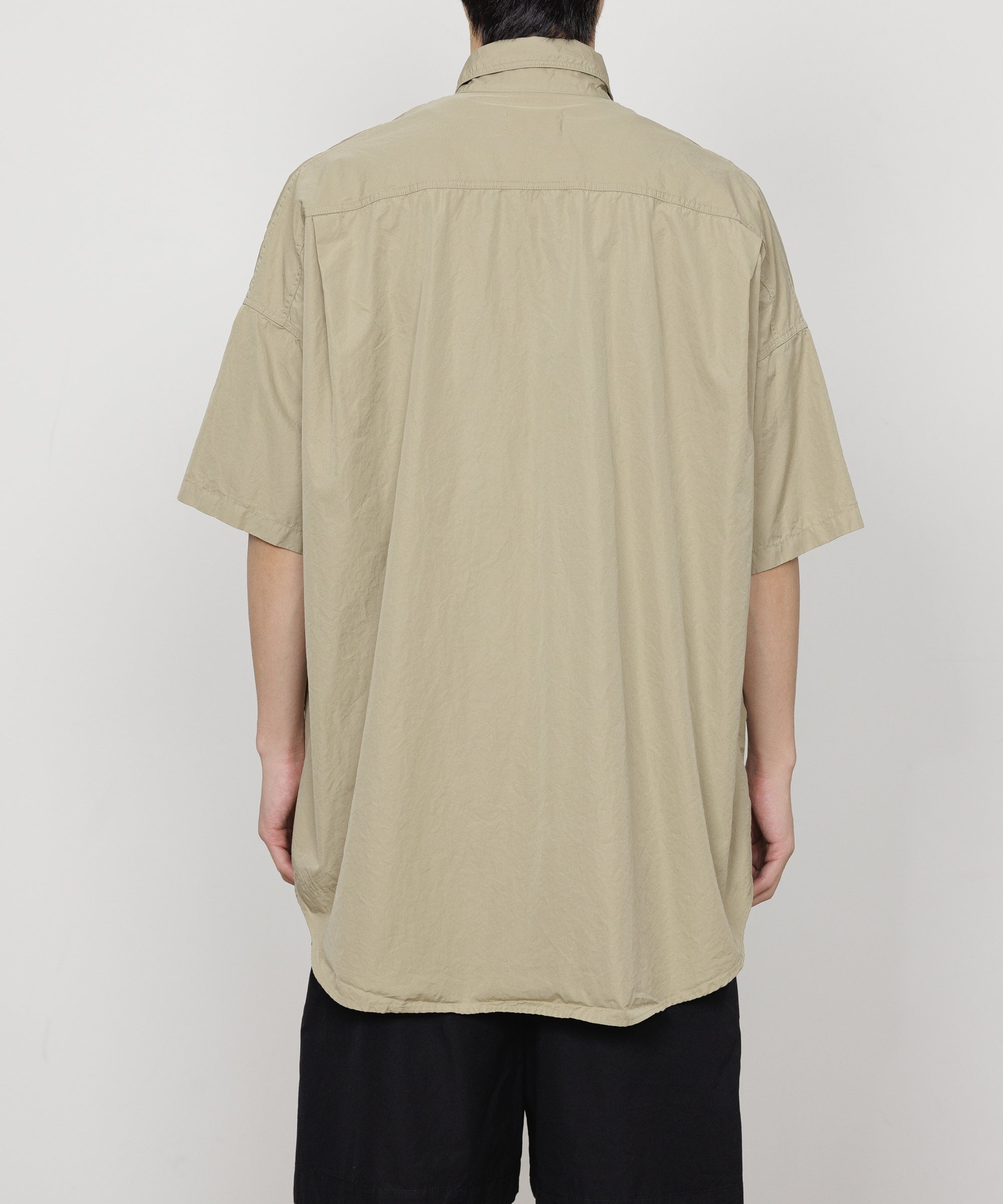 ULTRA LIGHT ALL WEATHER CLOTH TENT S/S LONG SHIRT, Beige