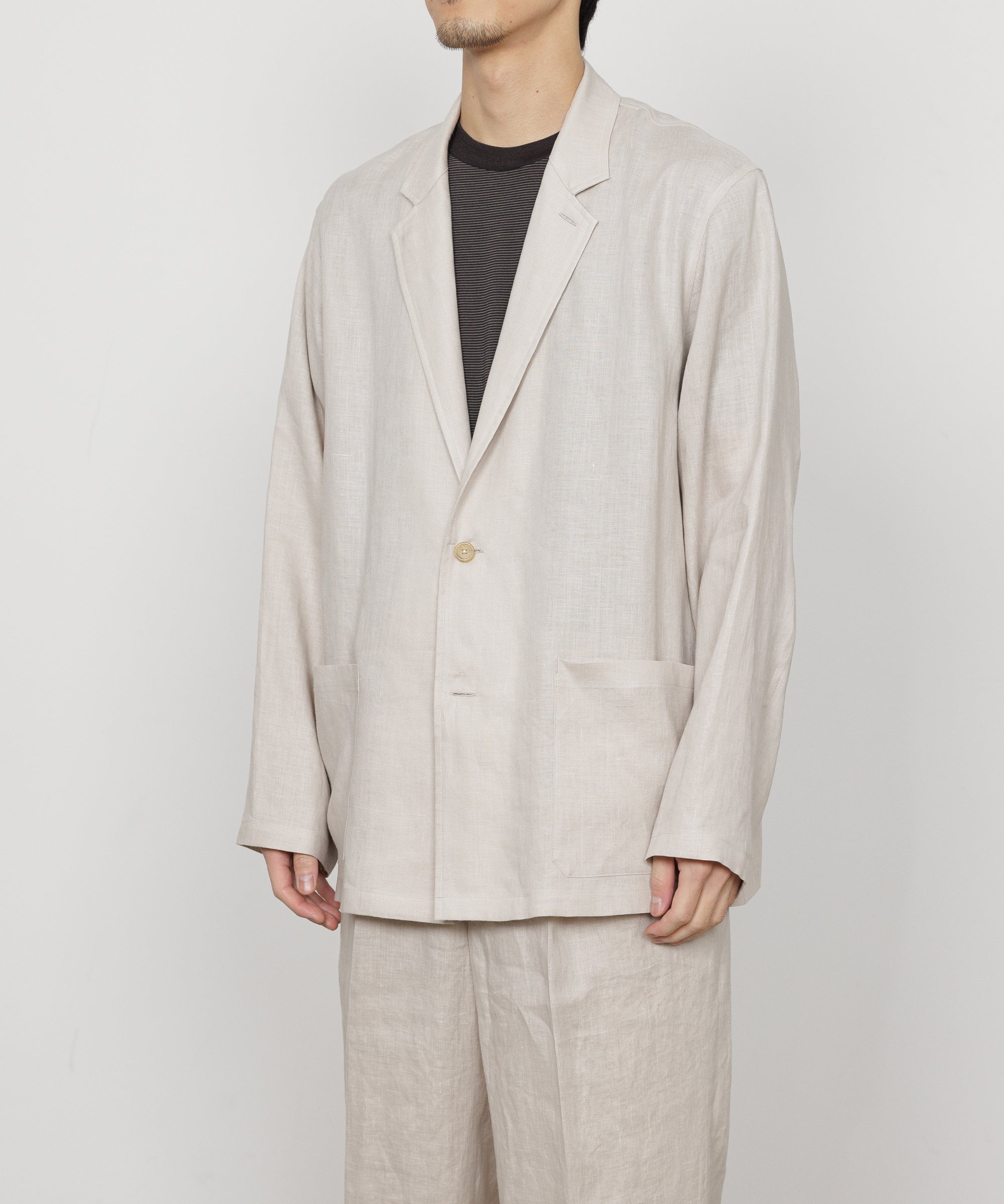 HEMP SHIRTING SHIRT JACKET, Taupe
