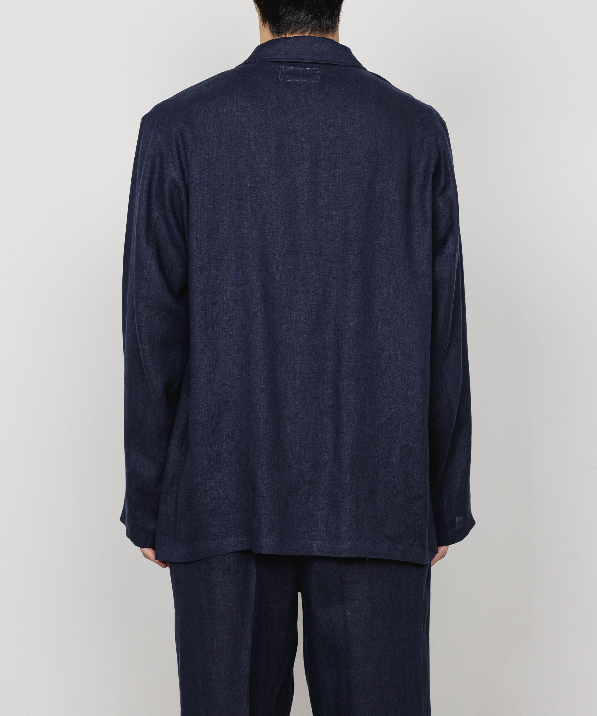 HEMP SHIRTING SHIRT JACKET, Navy