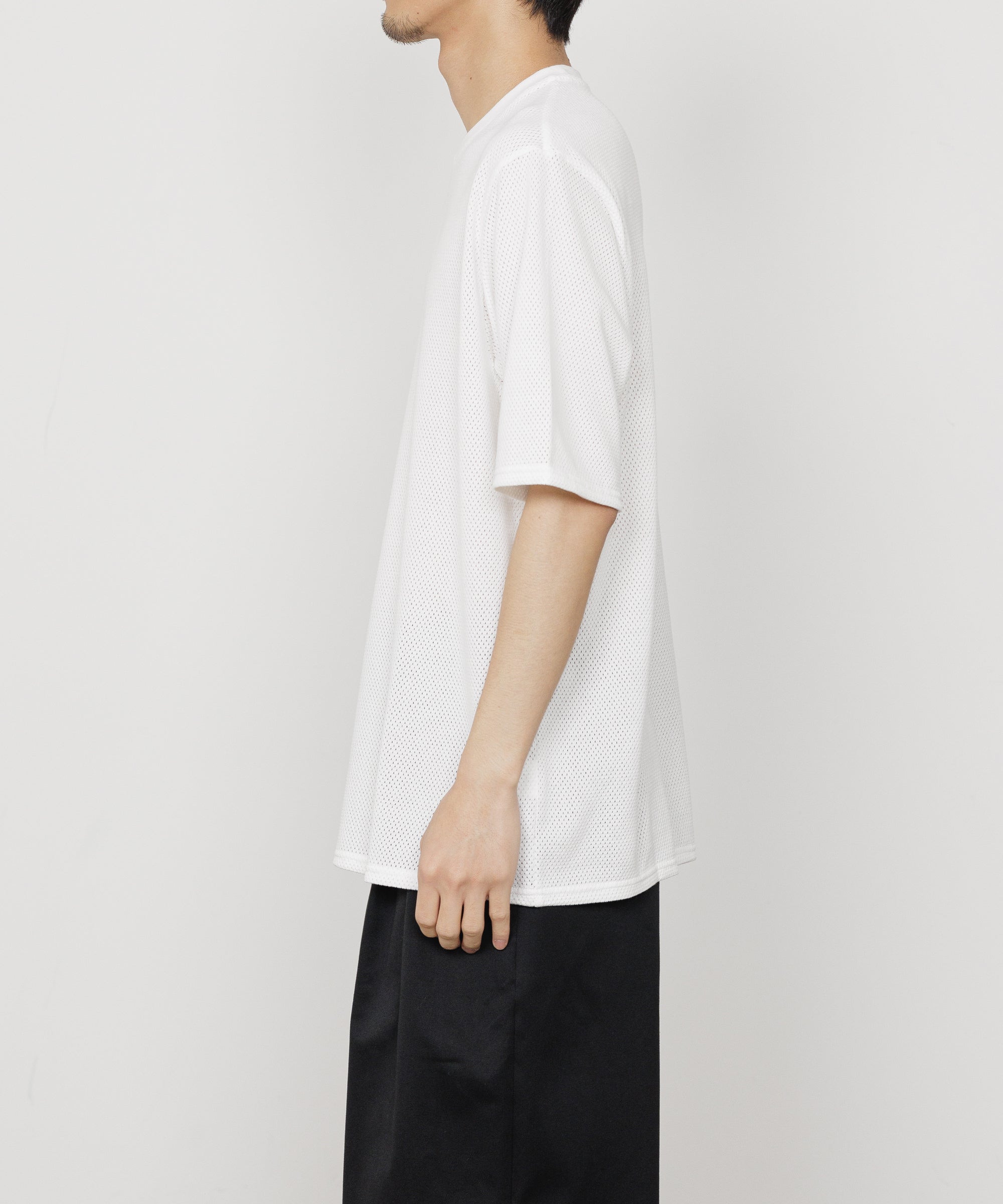 オーガニックコットンメッシュ / メッシュTEE, White
