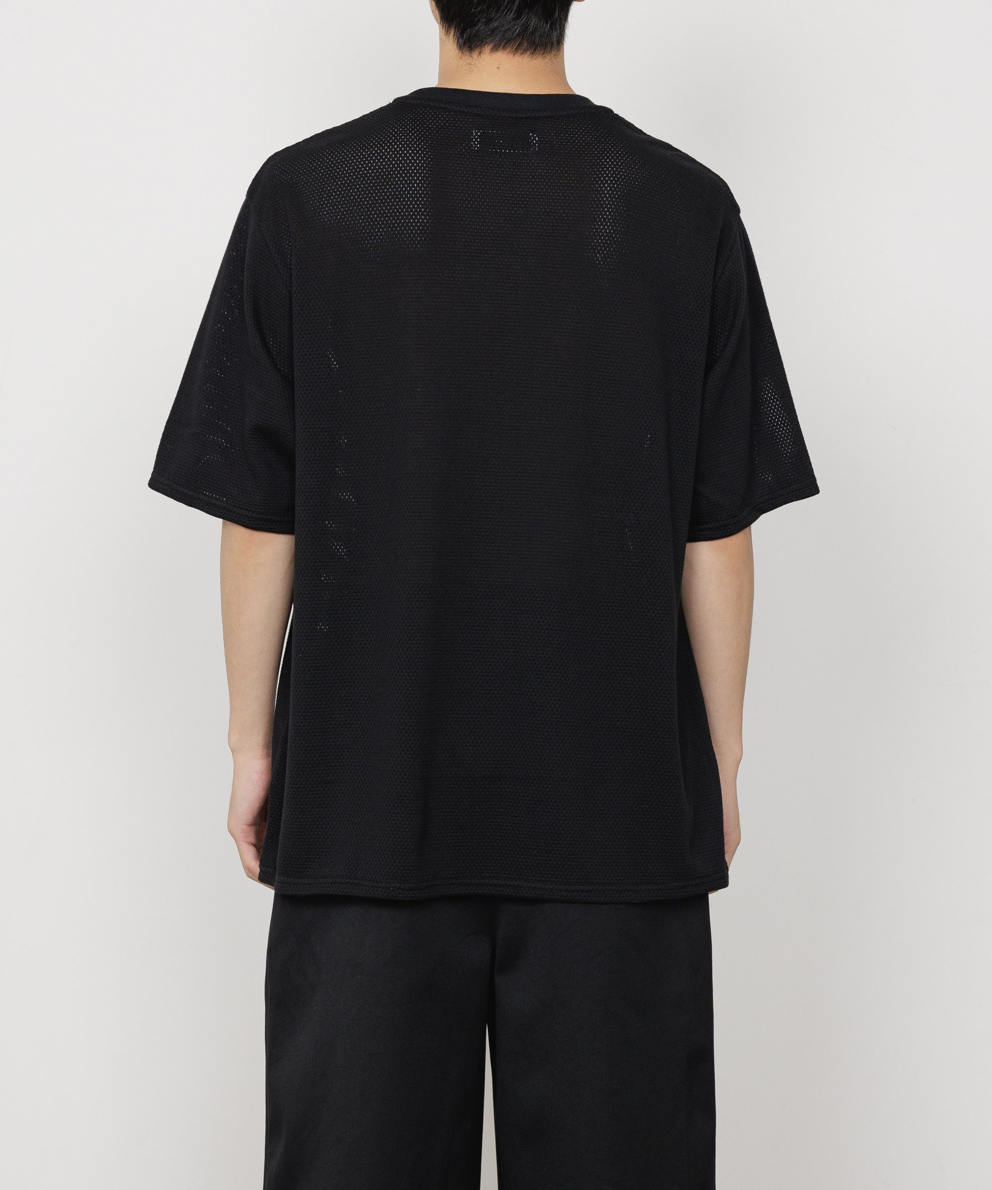 オーガニックコットンメッシュ / メッシュTEE, Black