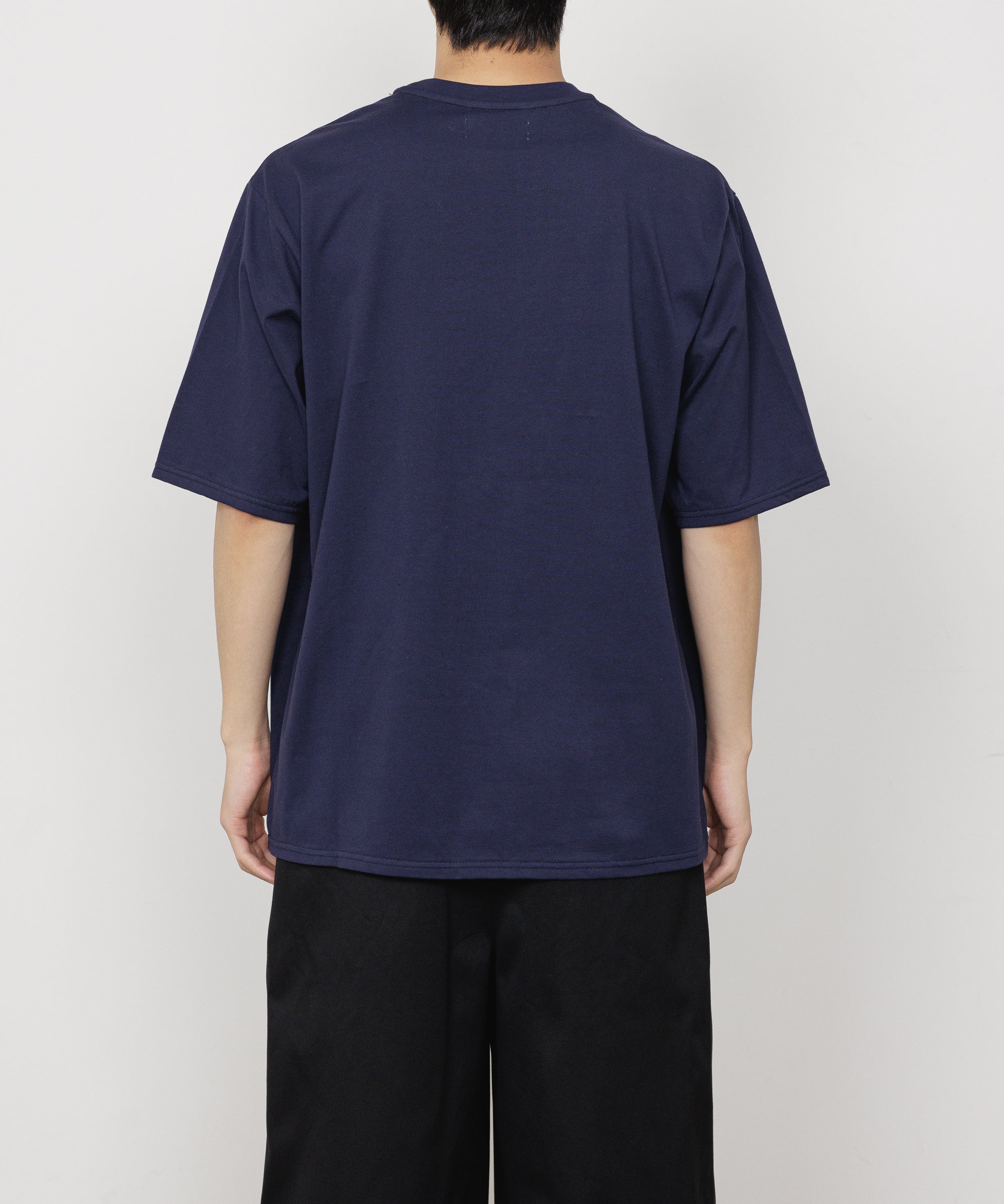 40/2 ORGANIC COTTON KNIT CREW NECK TEE, Navy