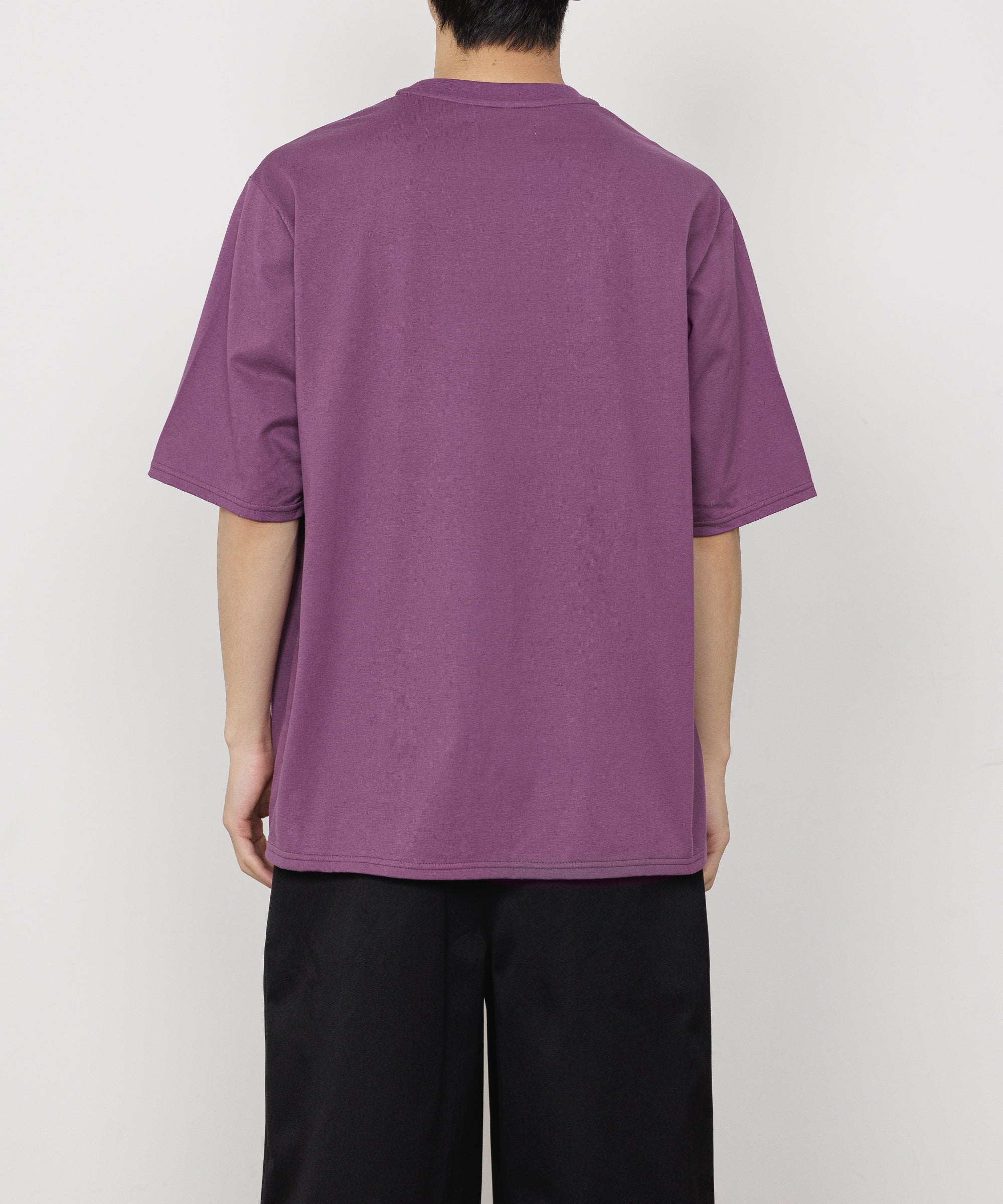 40/2 ORGANIC COTTON KNIT CREW NECK TEE, Purple