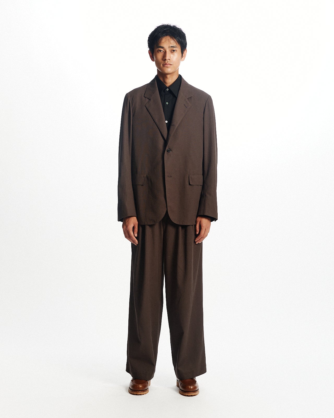 60/2オーガニック強燃ボイル3/2ツイル / サックコート, Charcoal