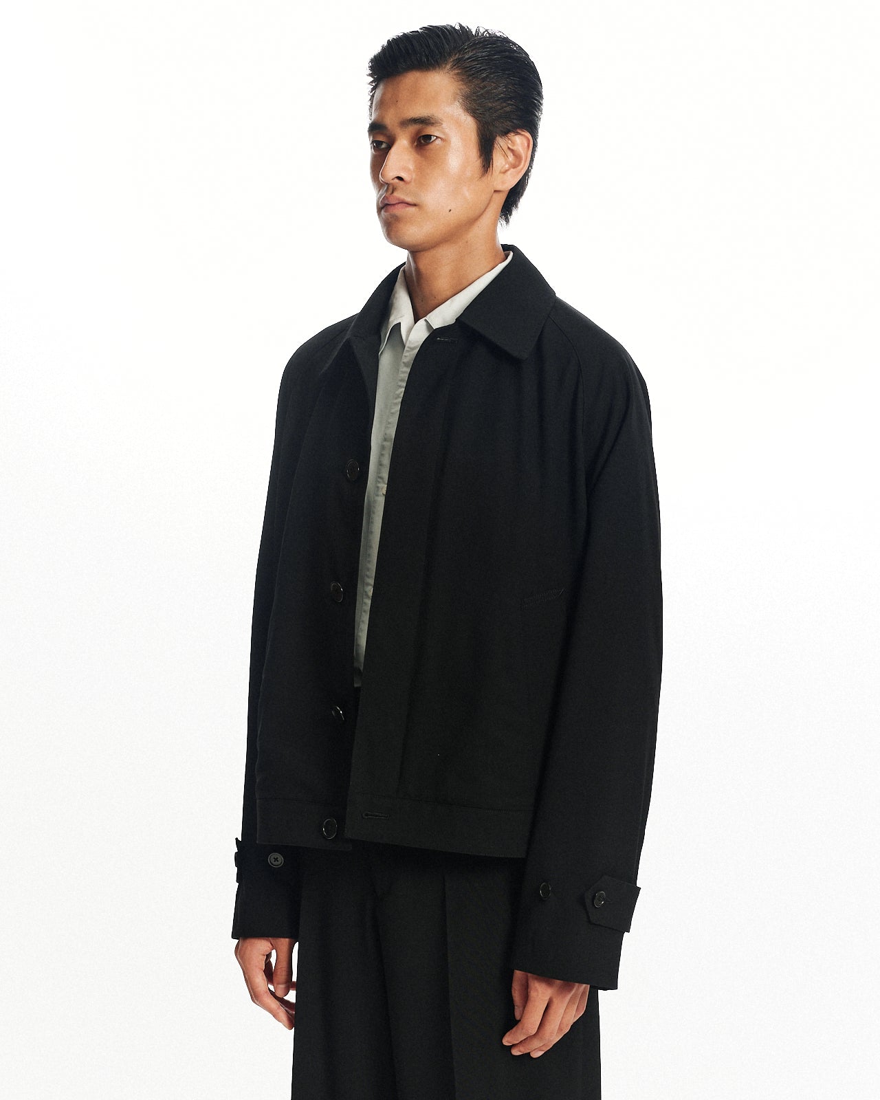 3/72アルゼンチンウールトロピカルサバイバルクロス / サービスジャケット, Black