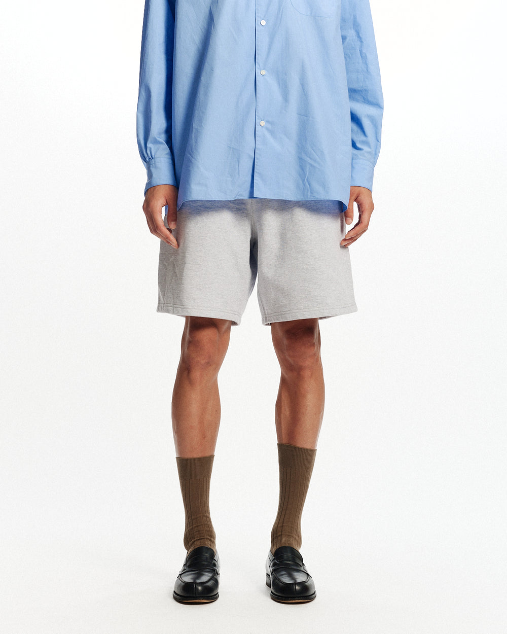 オーガニックコットンヘビー吊裏毛 / ジムショーツ, Ash Gray