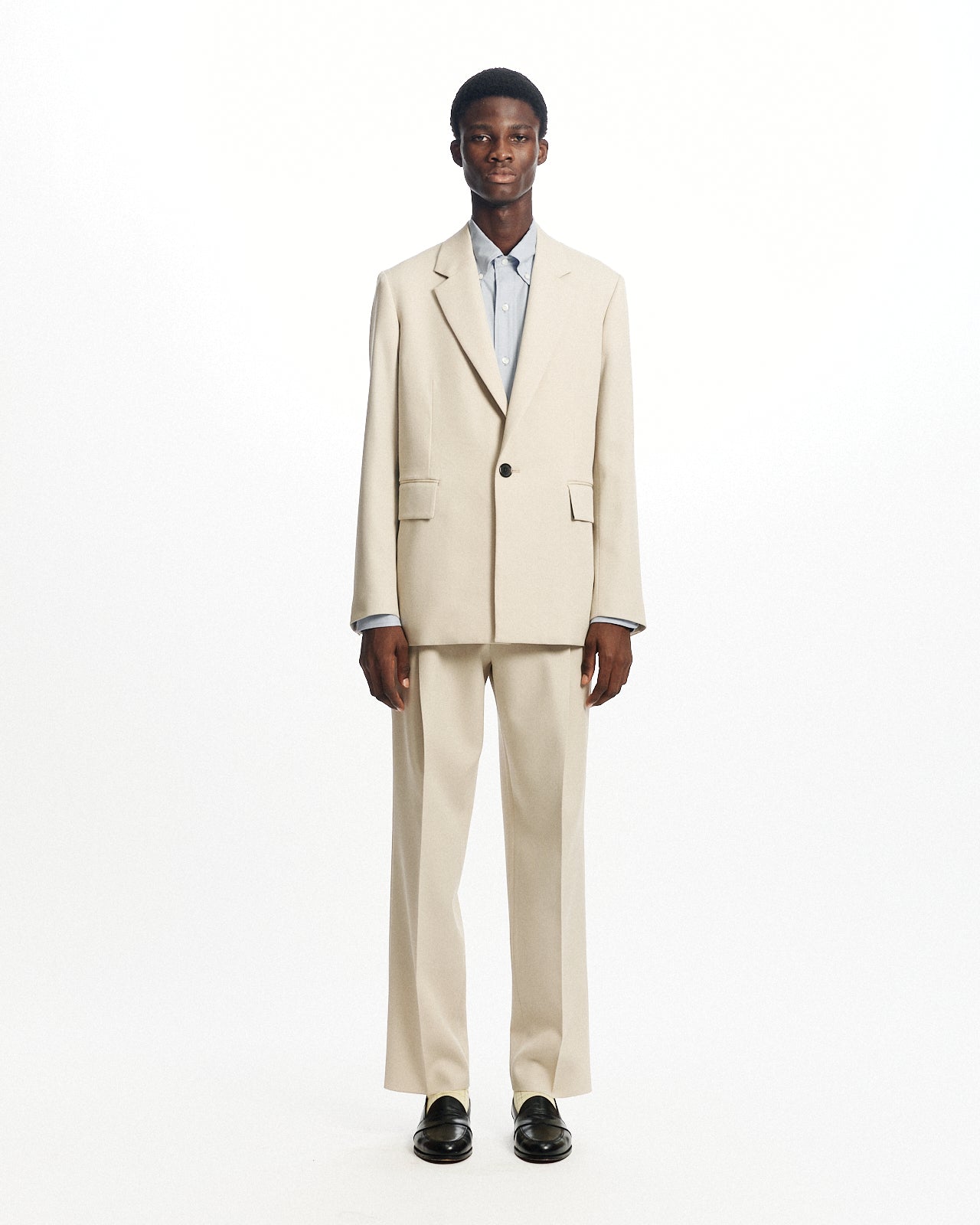 ポルワース3/2ハードツイル / スクエアジャケット, Greige