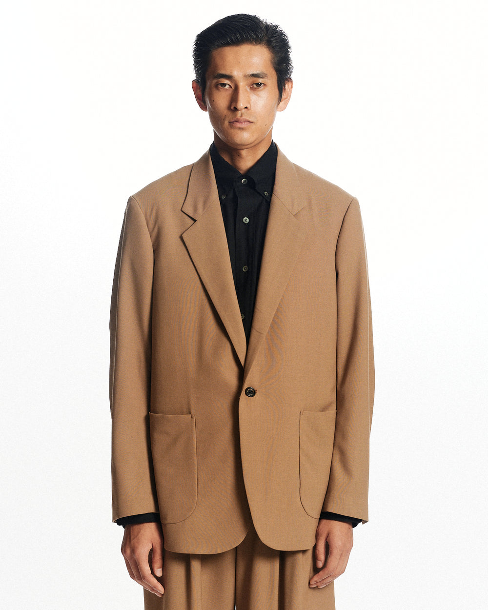 3/72アルゼンチンウールトロピカルサバイバルクロス / マクファーソンジャケット, Beige