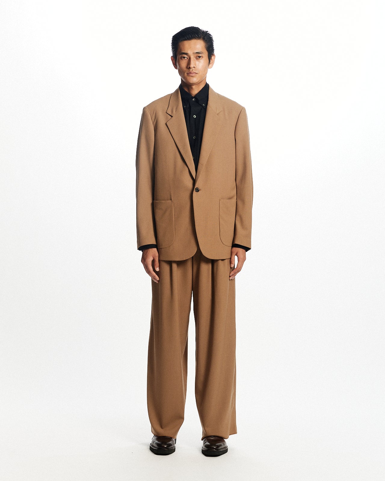 3/72アルゼンチンウールトロピカルサバイバルクロス / マクファーソンジャケット, Beige