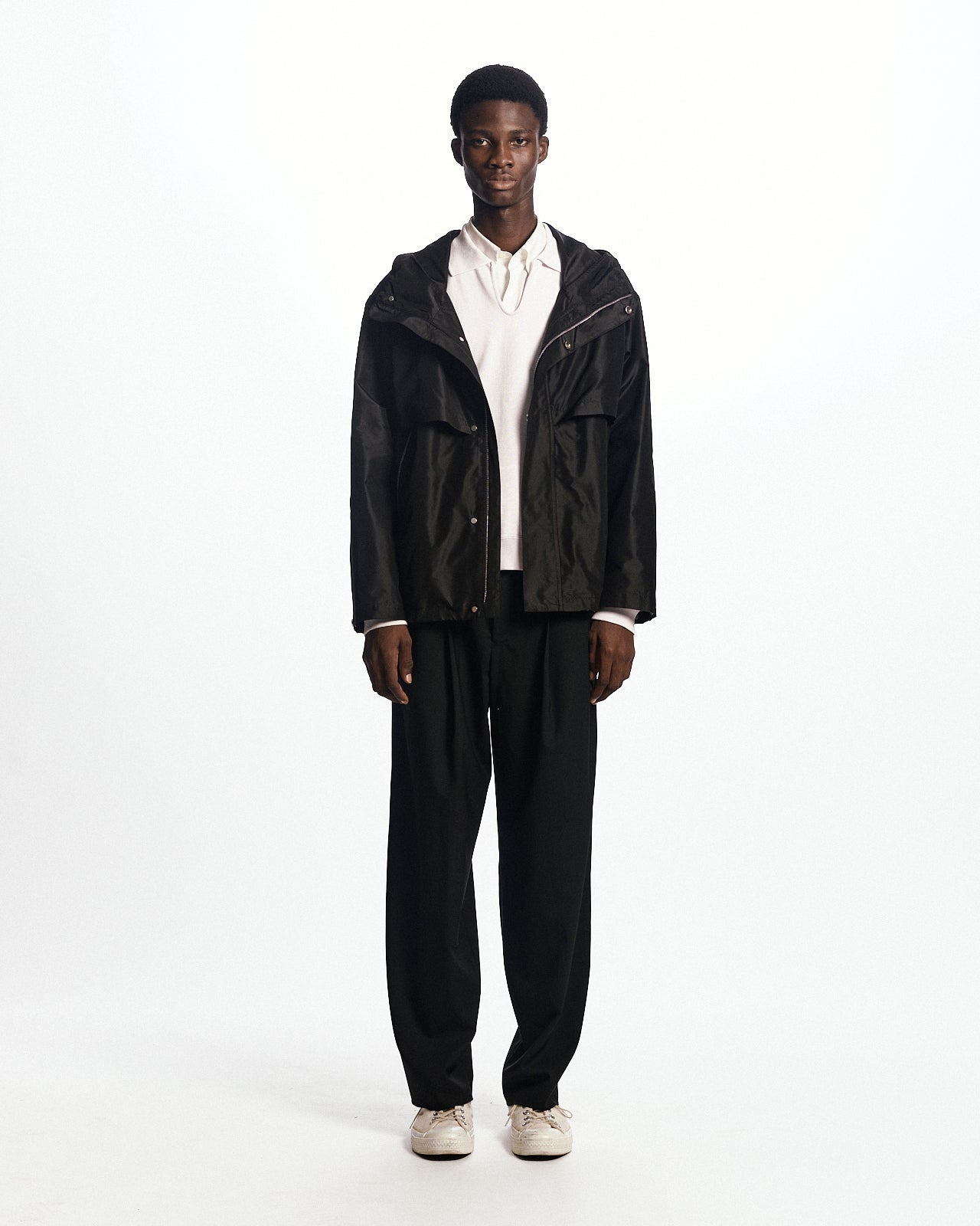 シルクタフタ / トレッキングジャケット, Black