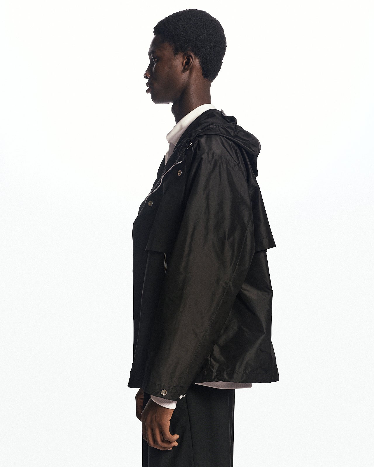 シルクタフタ / トレッキングジャケット, Black