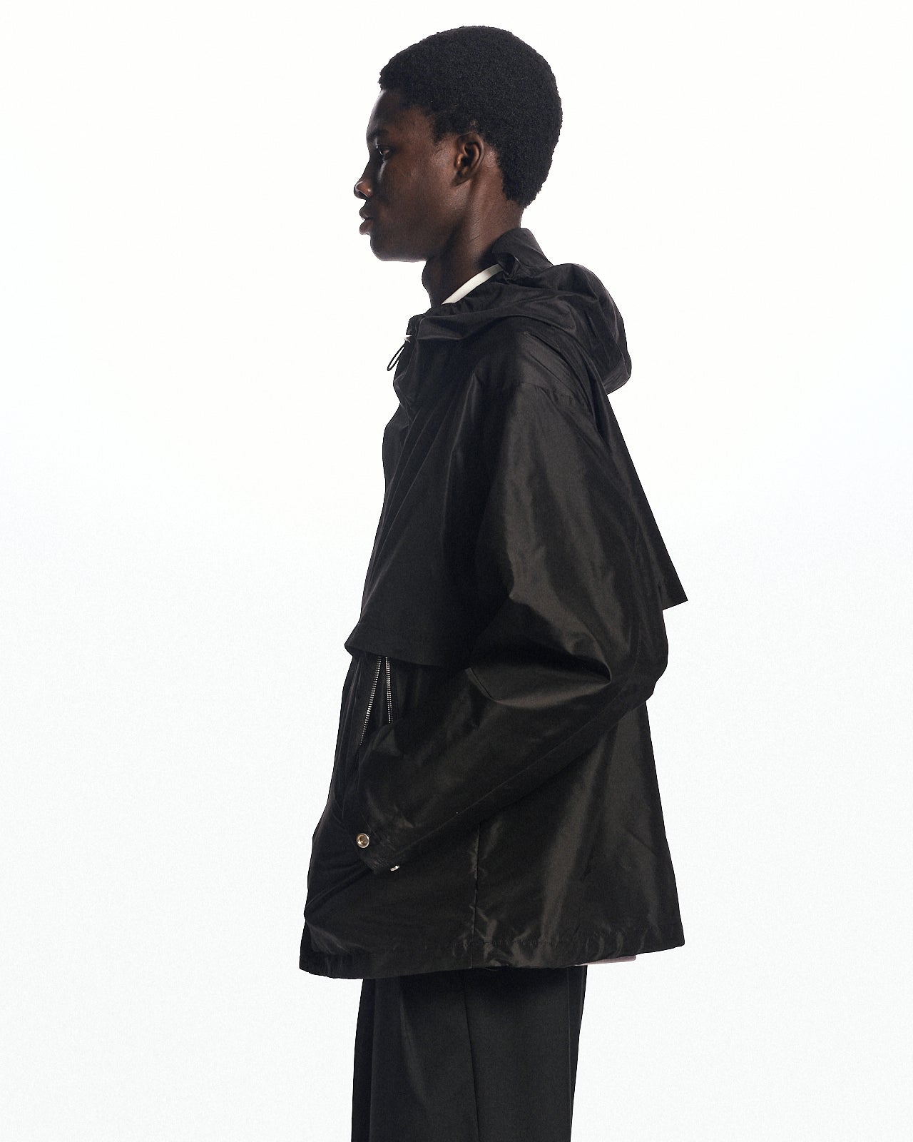 シルクタフタ / トレッキングジャケット, Black