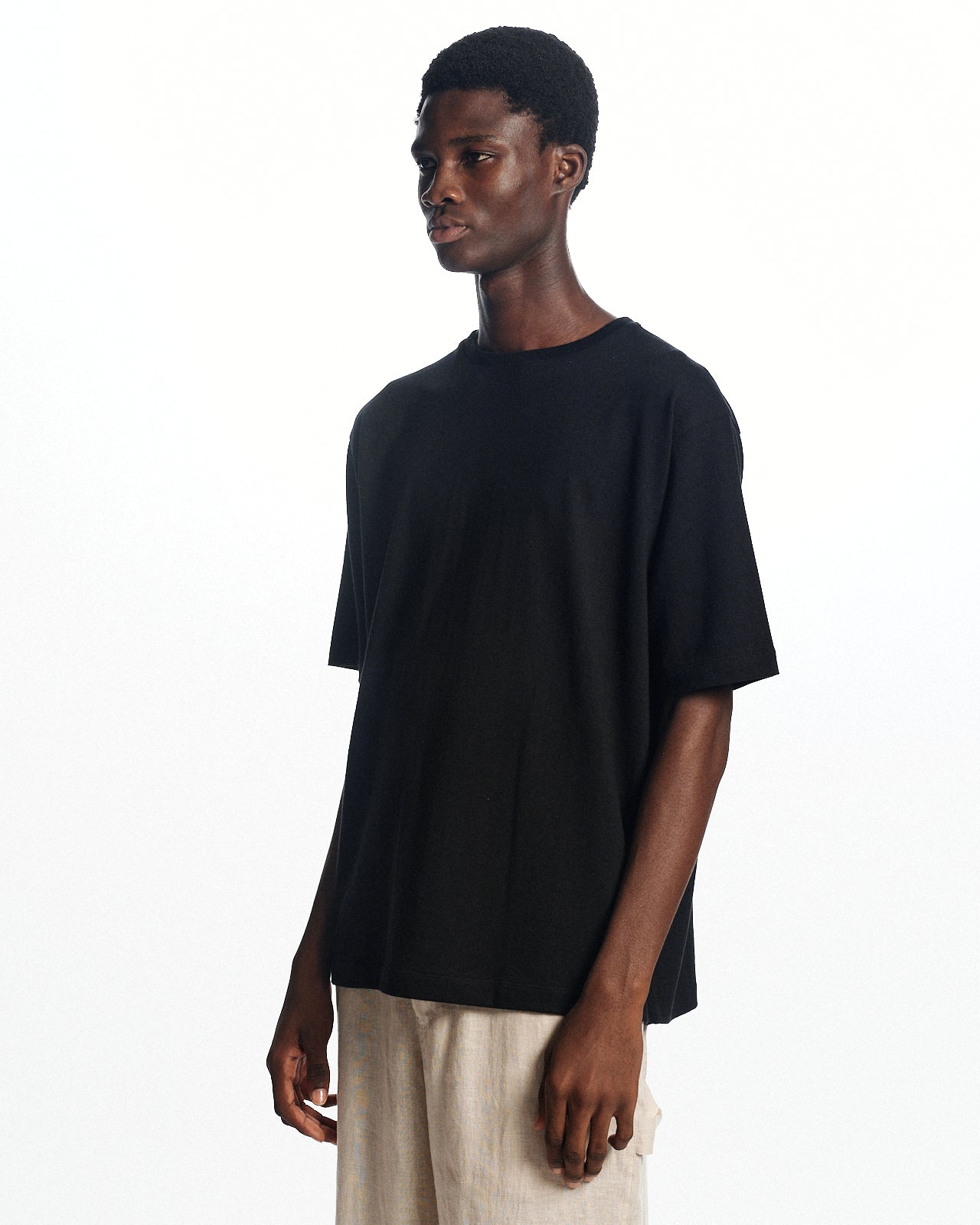 【最終値下】MARKAWARE リネンシャツ コットン×シルク×カシミヤ吊り天竺 / リラックスフィットTee S/S