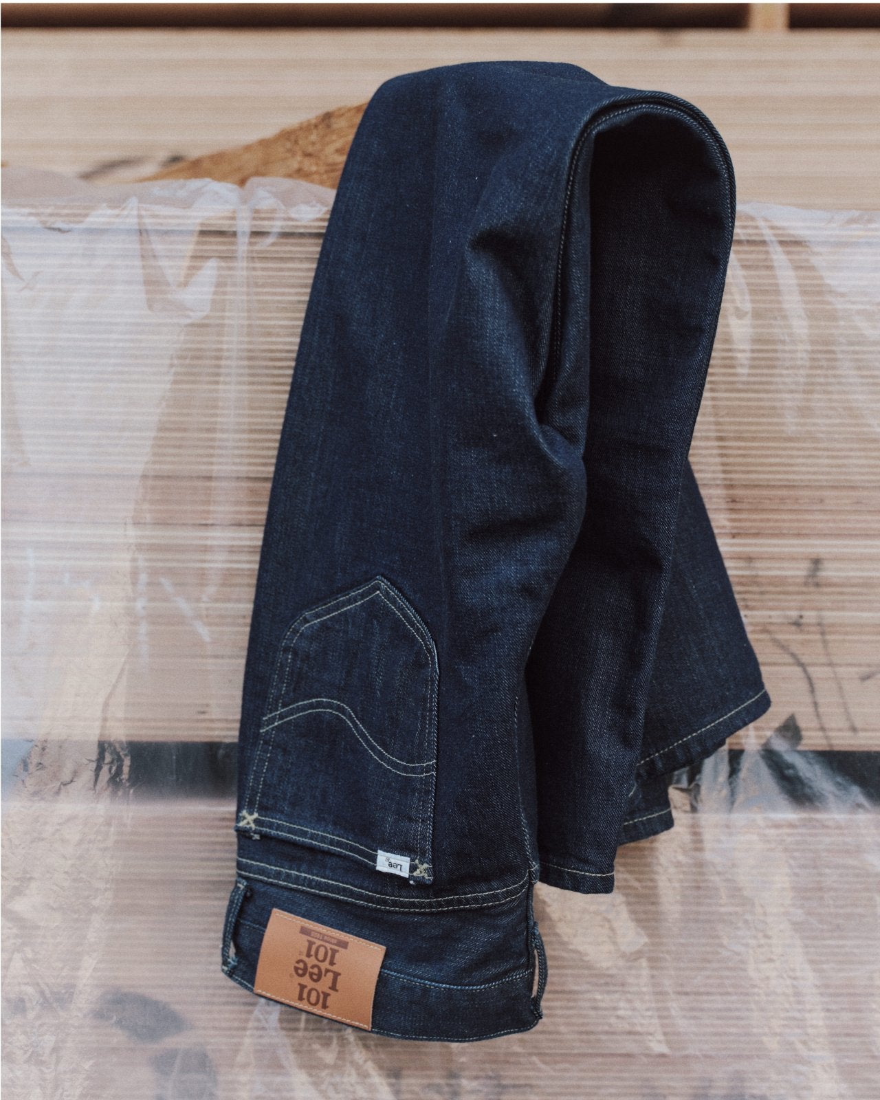 Lee × MARKAWARE for ADAM ET ROPÉ EX 101 SP Denim Pants, Indigo