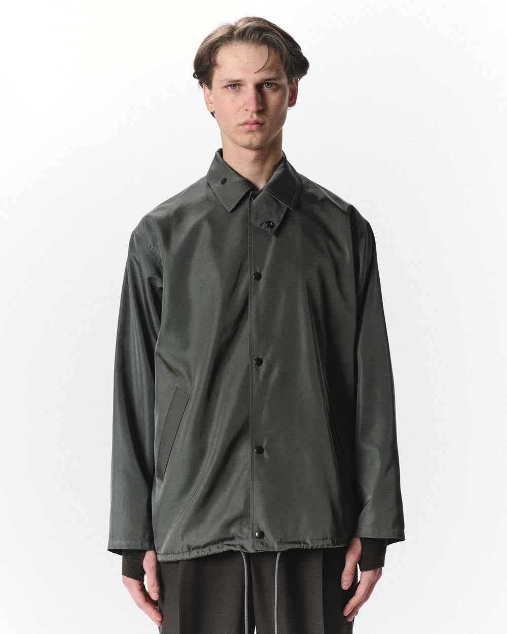 Bratac Silk Heavy Twill / Coach Jacket Ⅳ, Sage Green