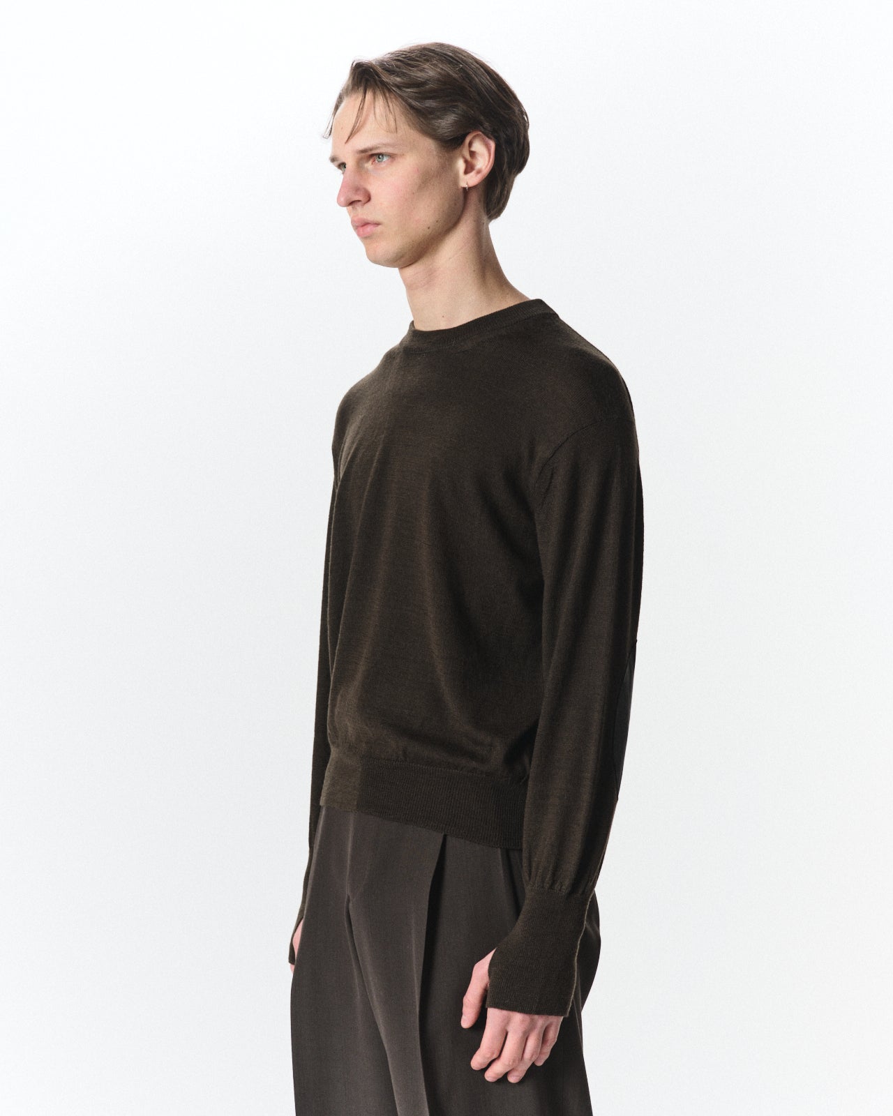 アルパカ16 / クルーネックジャンパー, Dark Olive