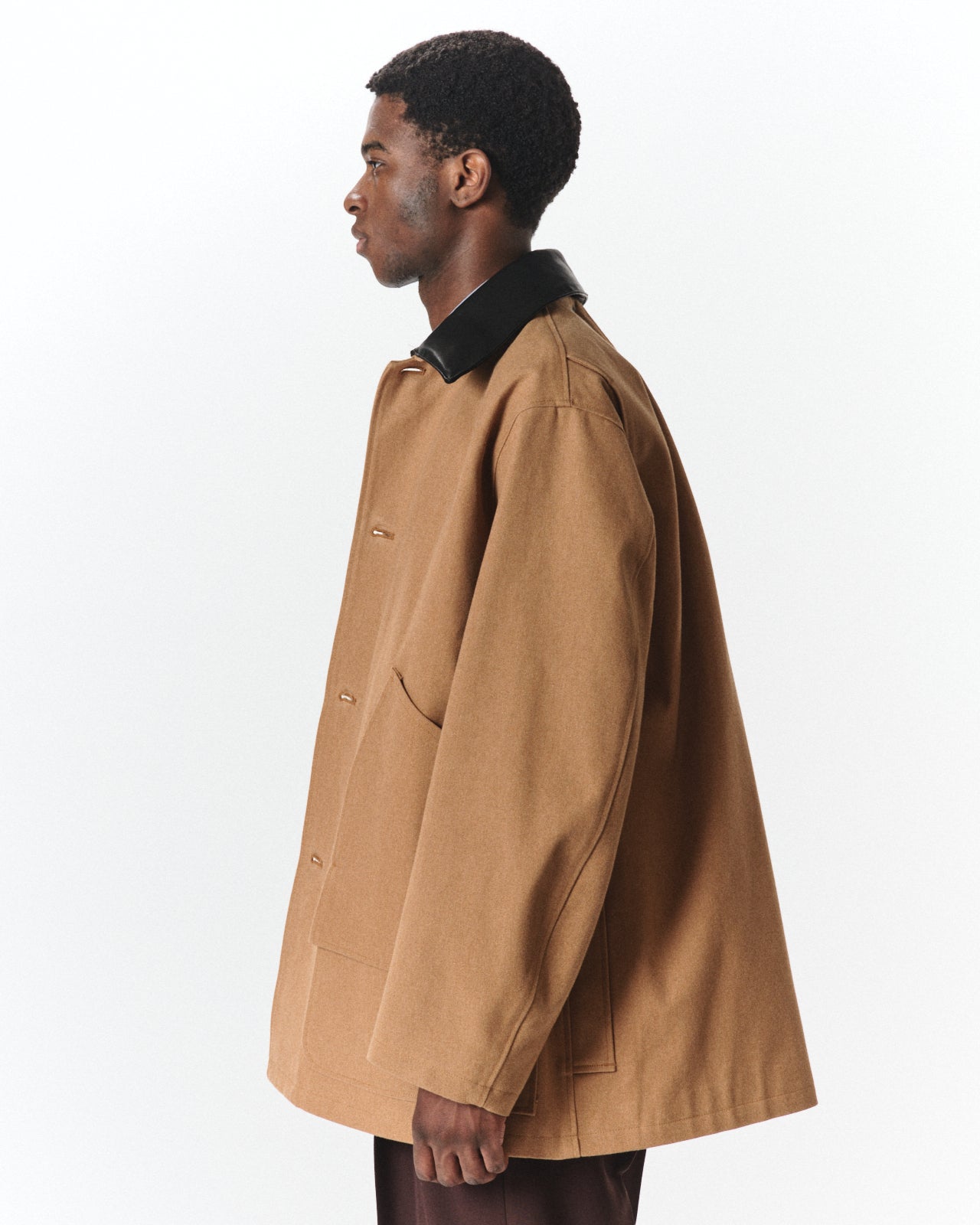 Organic Cotton Duck / Chasseur Jacket, Natural Brown