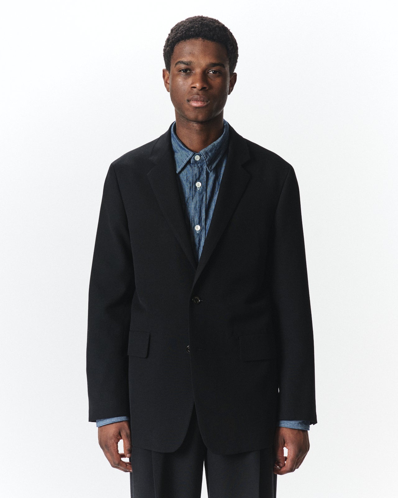 Organic Wool Survival Cloth / Sports Coat, Black