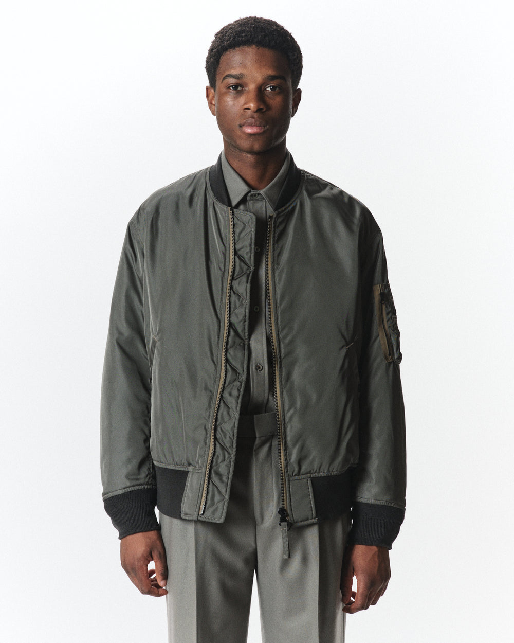 Bratac Silk Heavy Twill / Silk MA-1, Sage Green