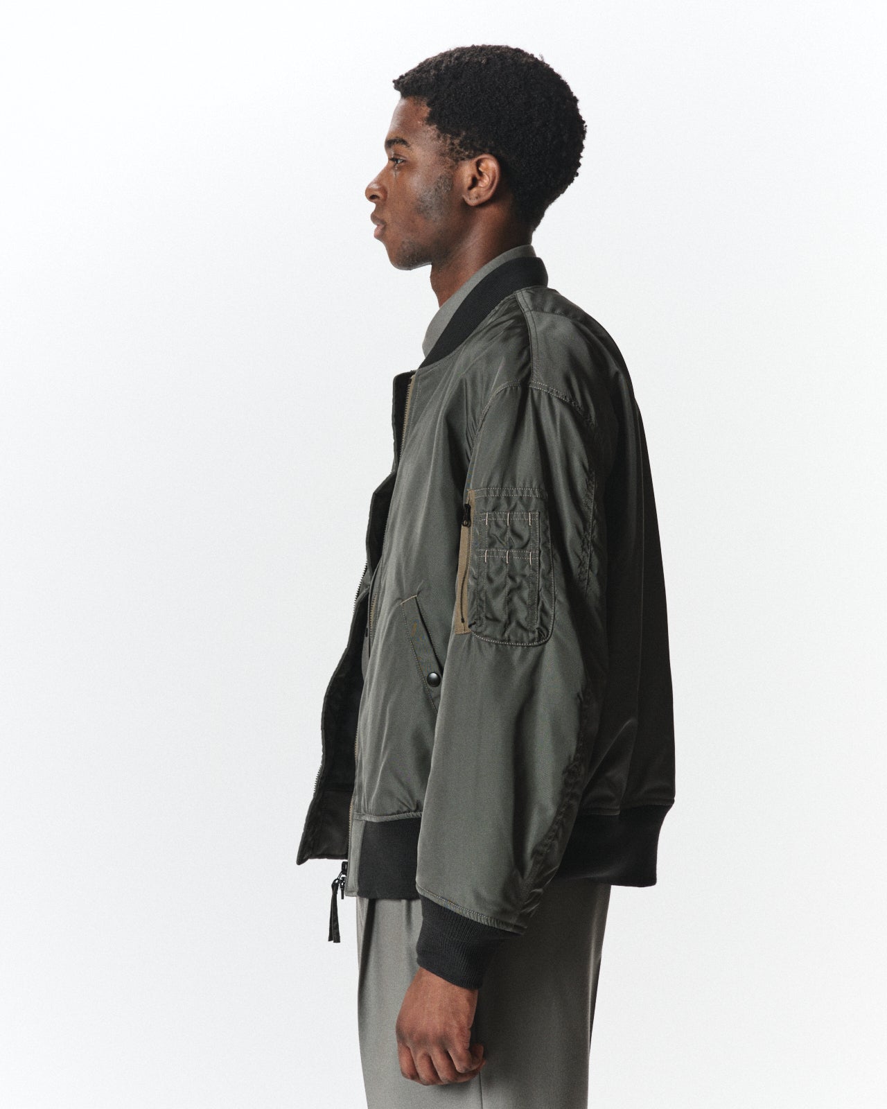 シルクヘビーツイル / シルクMA-1, Sage Green