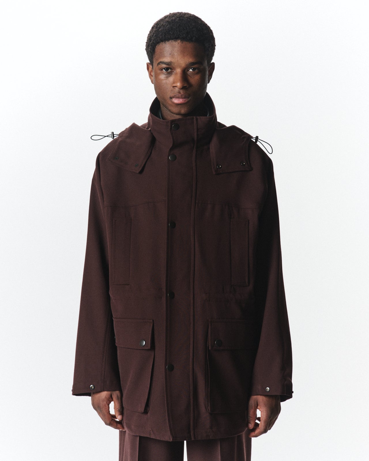3/60 オーガニックウールサバイバルクロス® / マウンテンパーカ, Dark Brown
