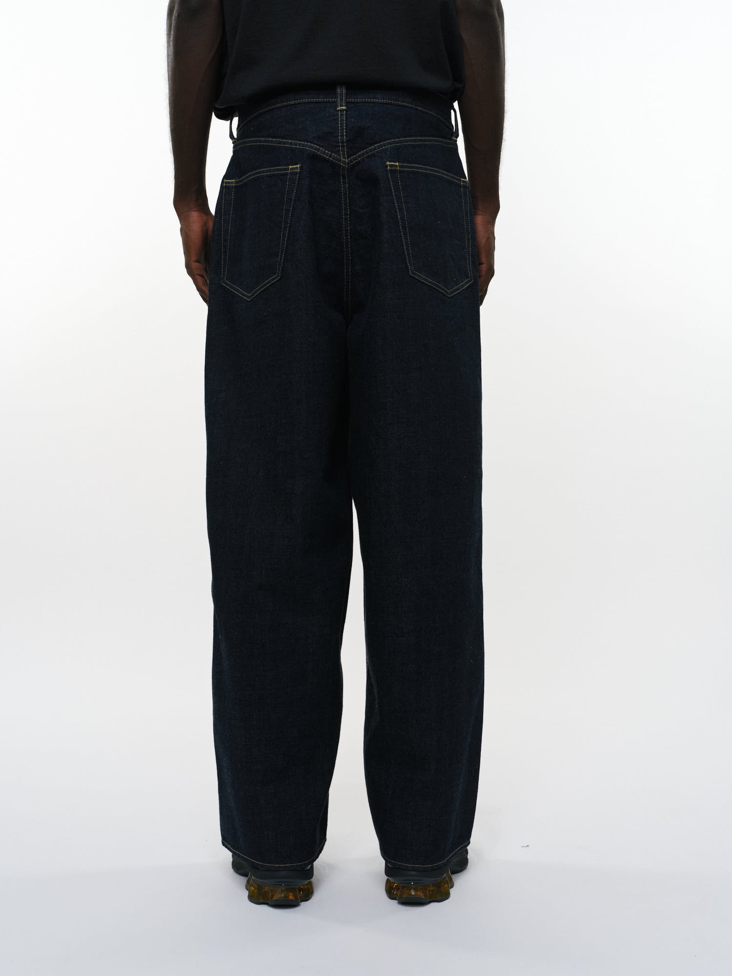 オーガニックコットン13.5ozセルビッチデニム / バギージーンズ, Indigo O.W