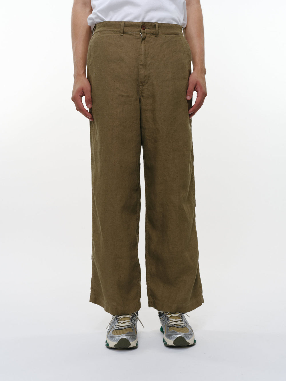 リネンキャンバス / U.S.アーミーパンツ, Khaki Beige