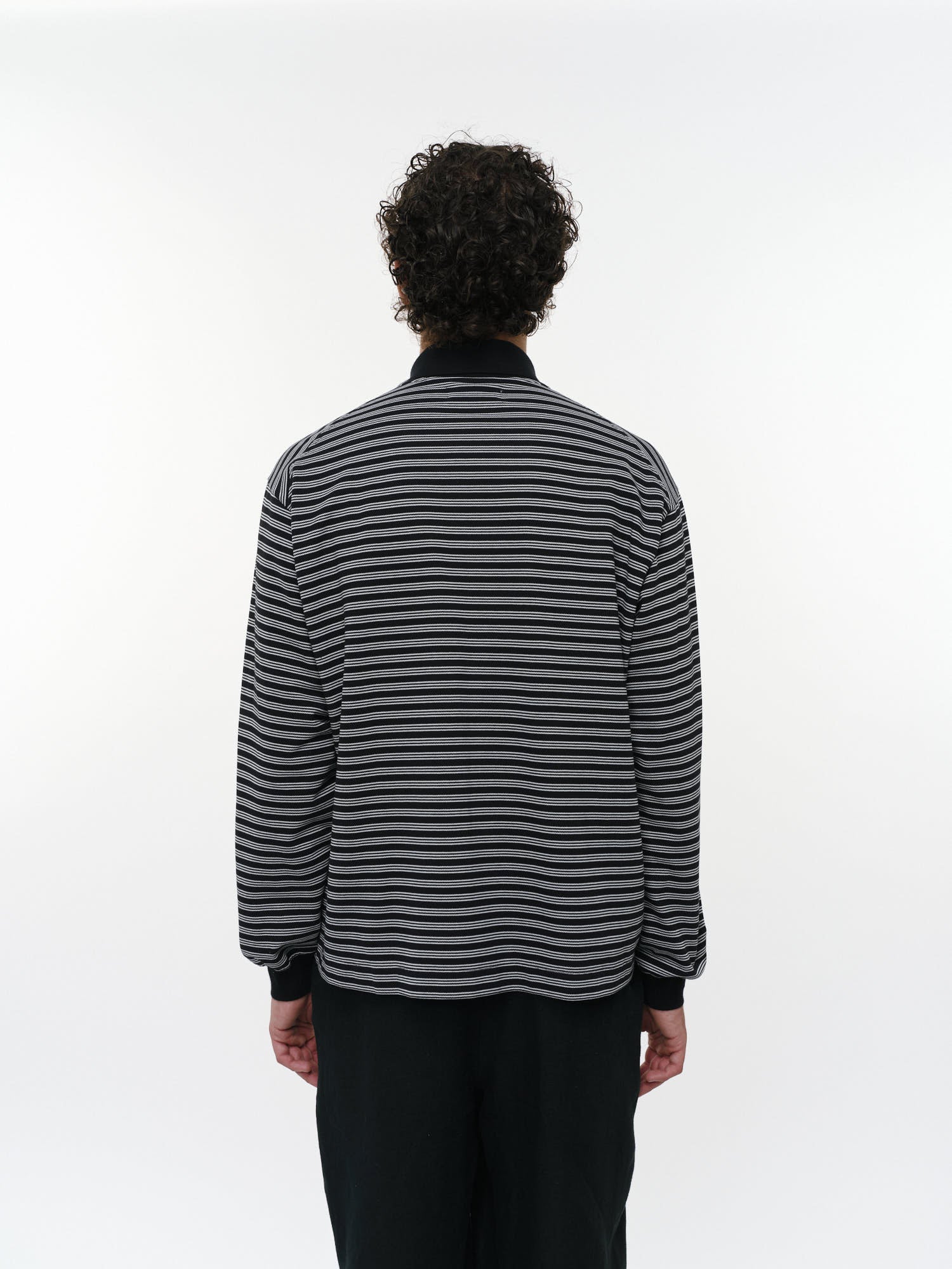 オーガニックコットン強燃ドライカノコ / シャツカーディガン, Black Border