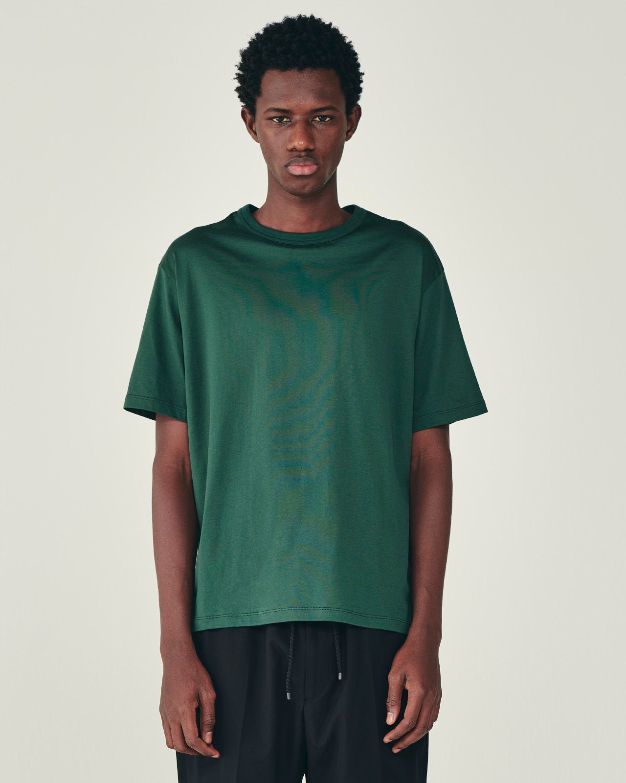 オーガニックGIZA70/2天竺 / ニューリラックスドフィットTee, Dark Slate Green