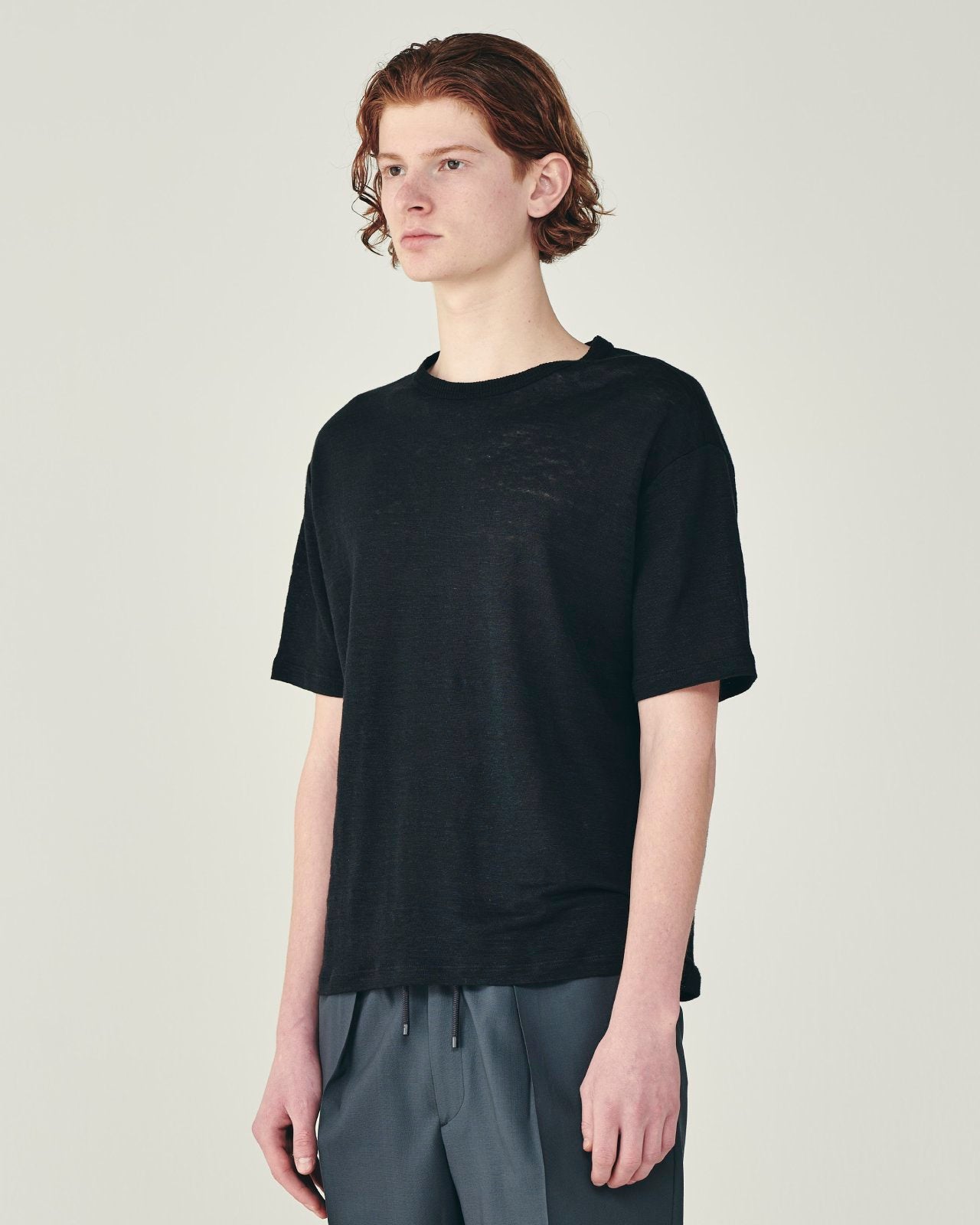 ヘンプ天竺 / ニューリラックスドフィットTee, Black