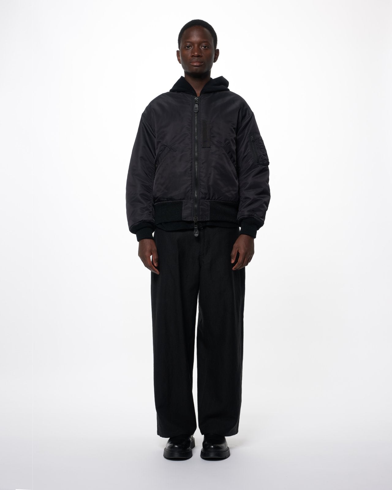 ナイロンツイル / MA-1, Black
