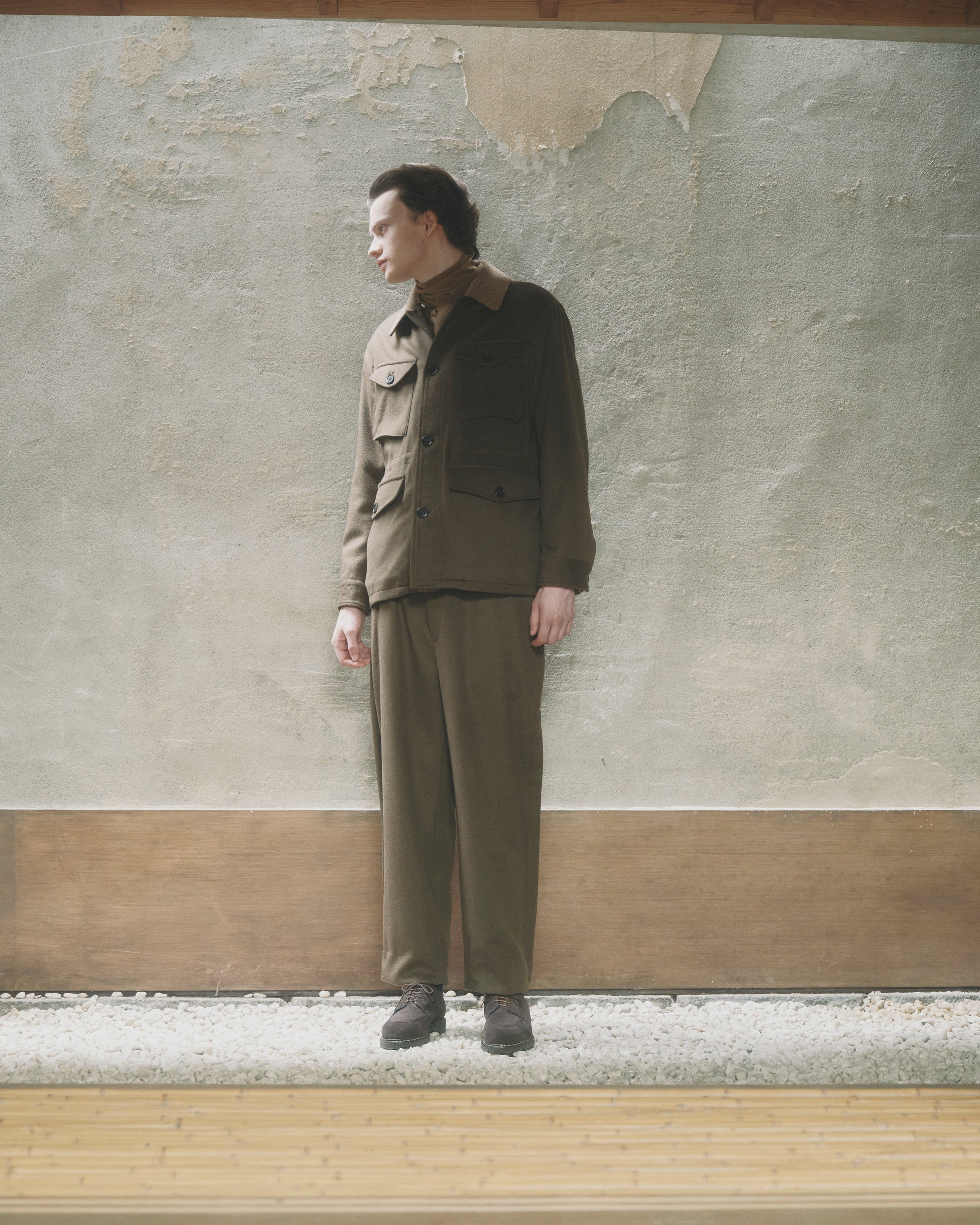 Cashmere Flannel / Pajama Pants, Olive