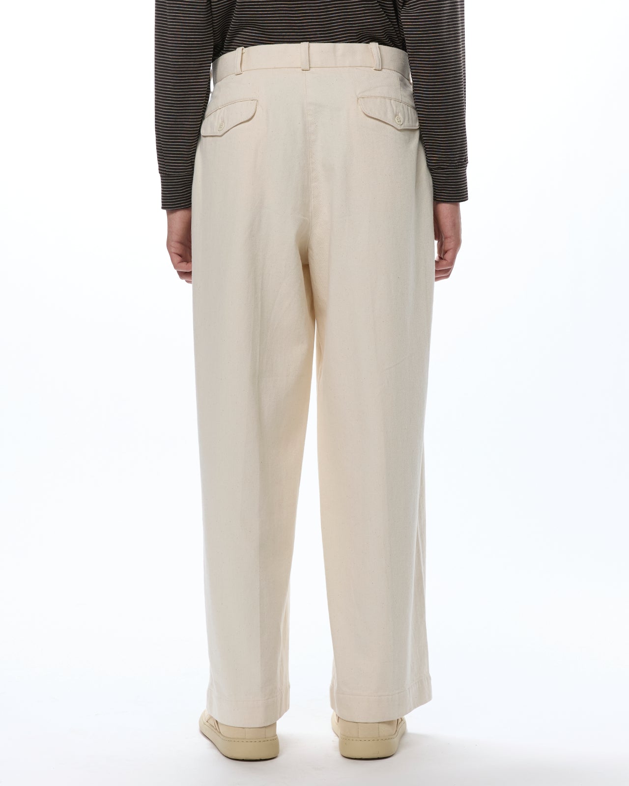 オーガニックコットン 12oz デニム / USMCスラックス, Ecru